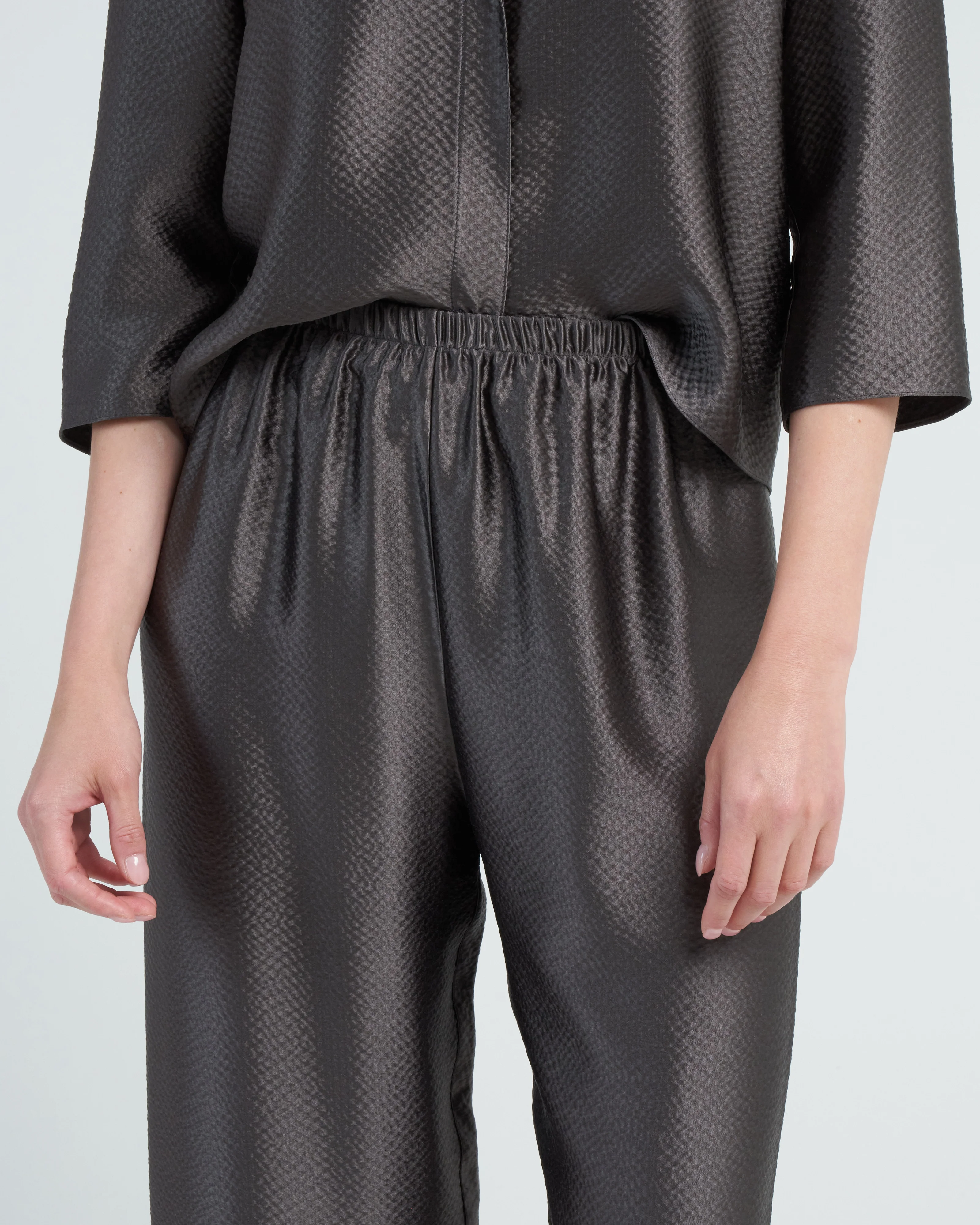 cropped pull on pant - charcoal - Image 5