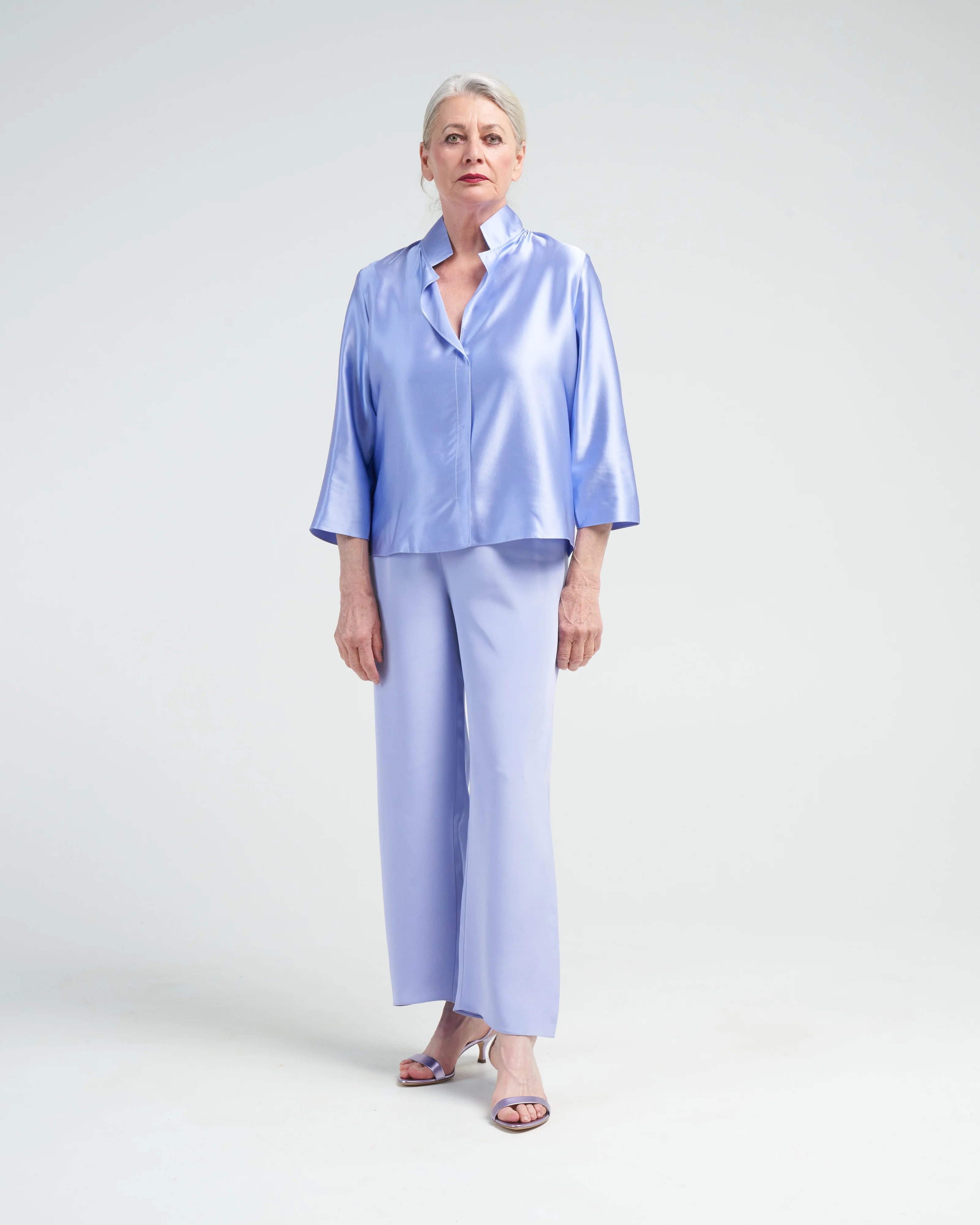 cropped pull on pant - iris - Image 2