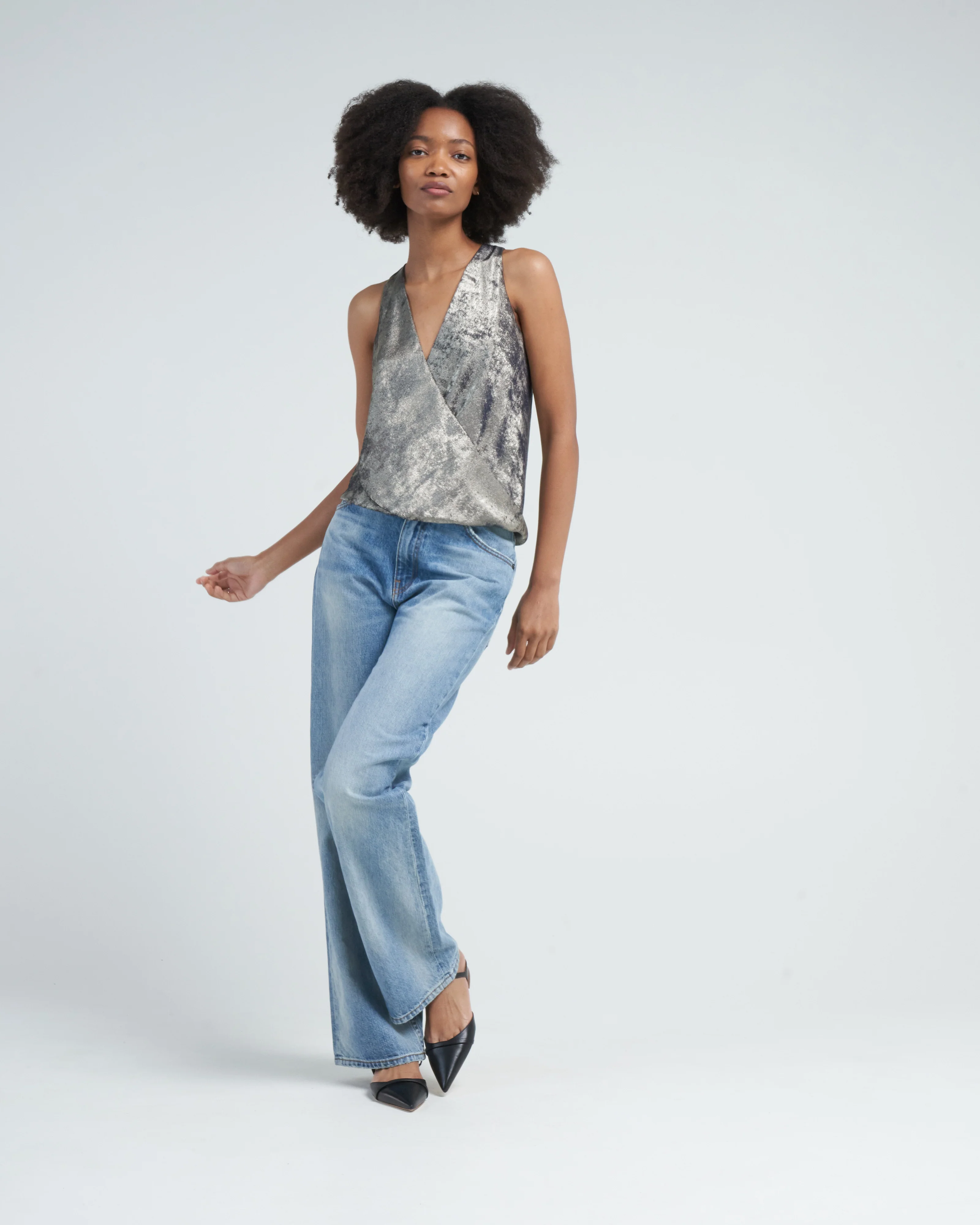 hi tide top - silver foil - Image 2