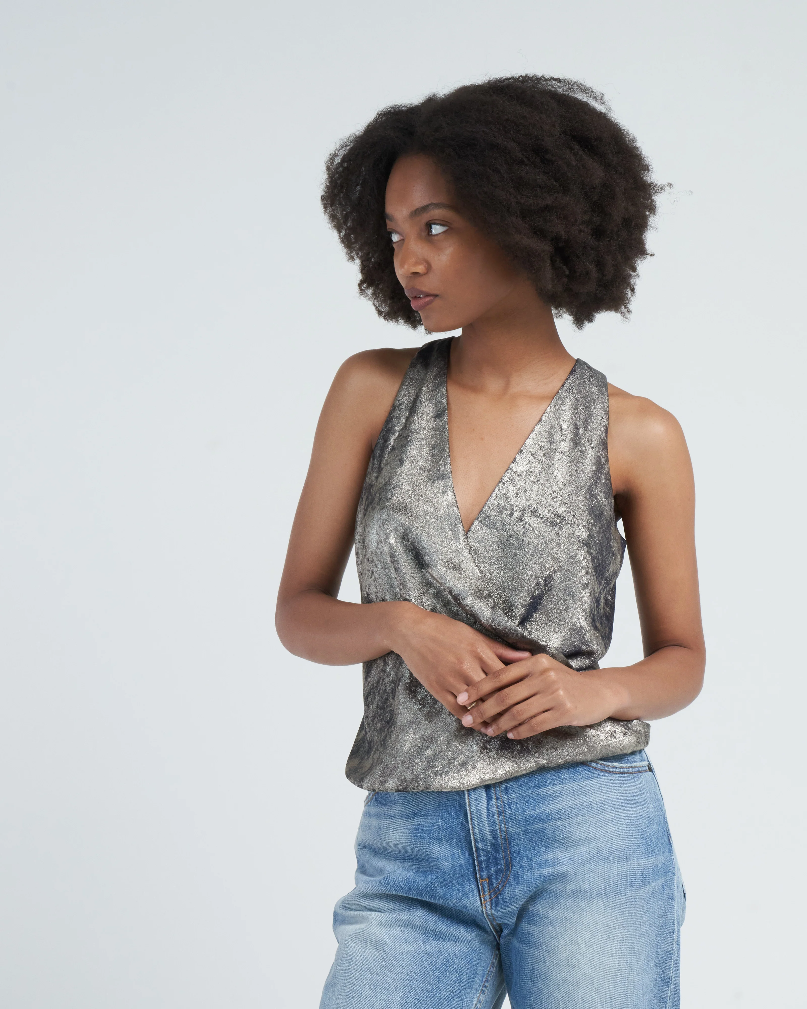 hi tide top - silver foil - Image 3