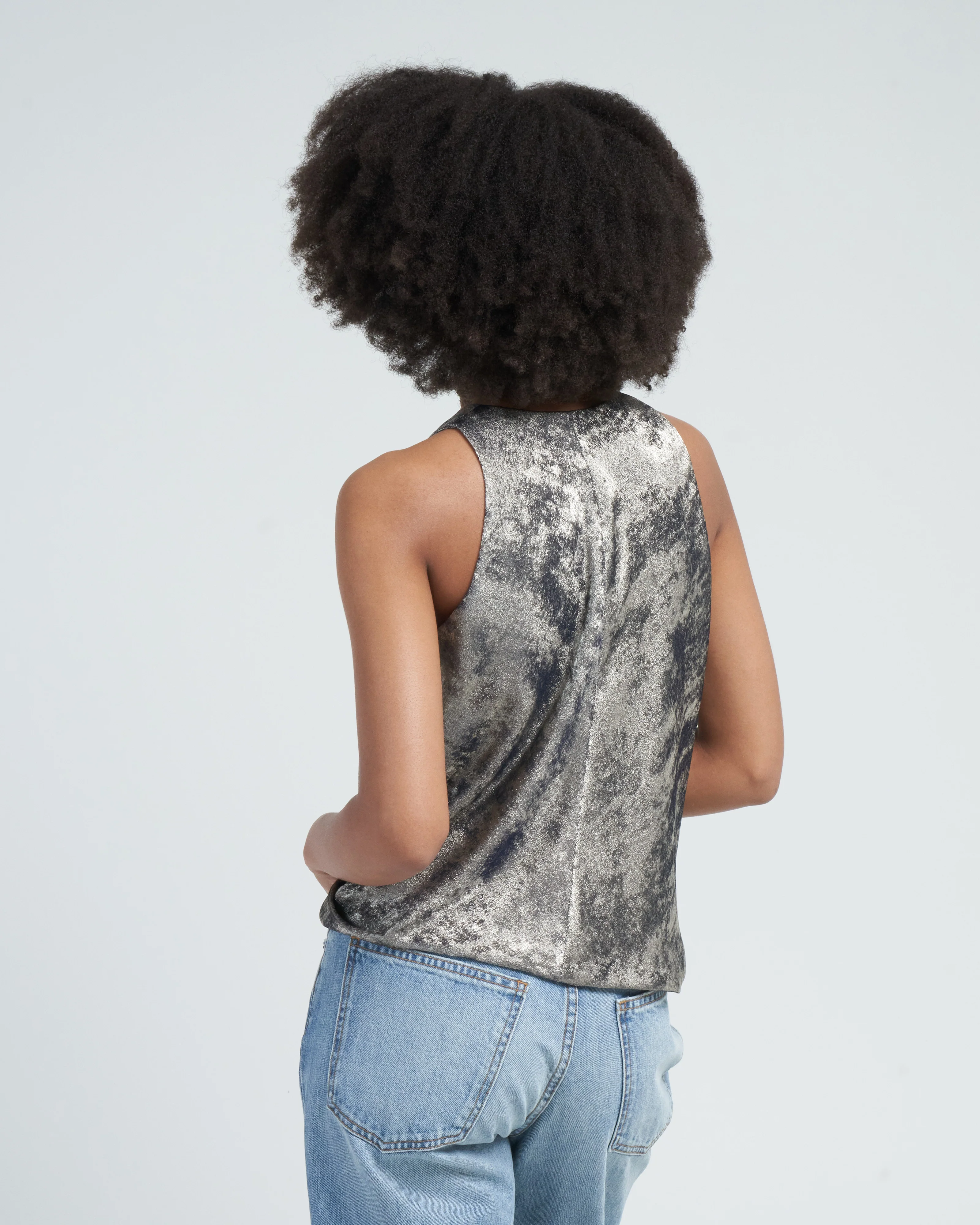 hi tide top - silver foil - Image 4
