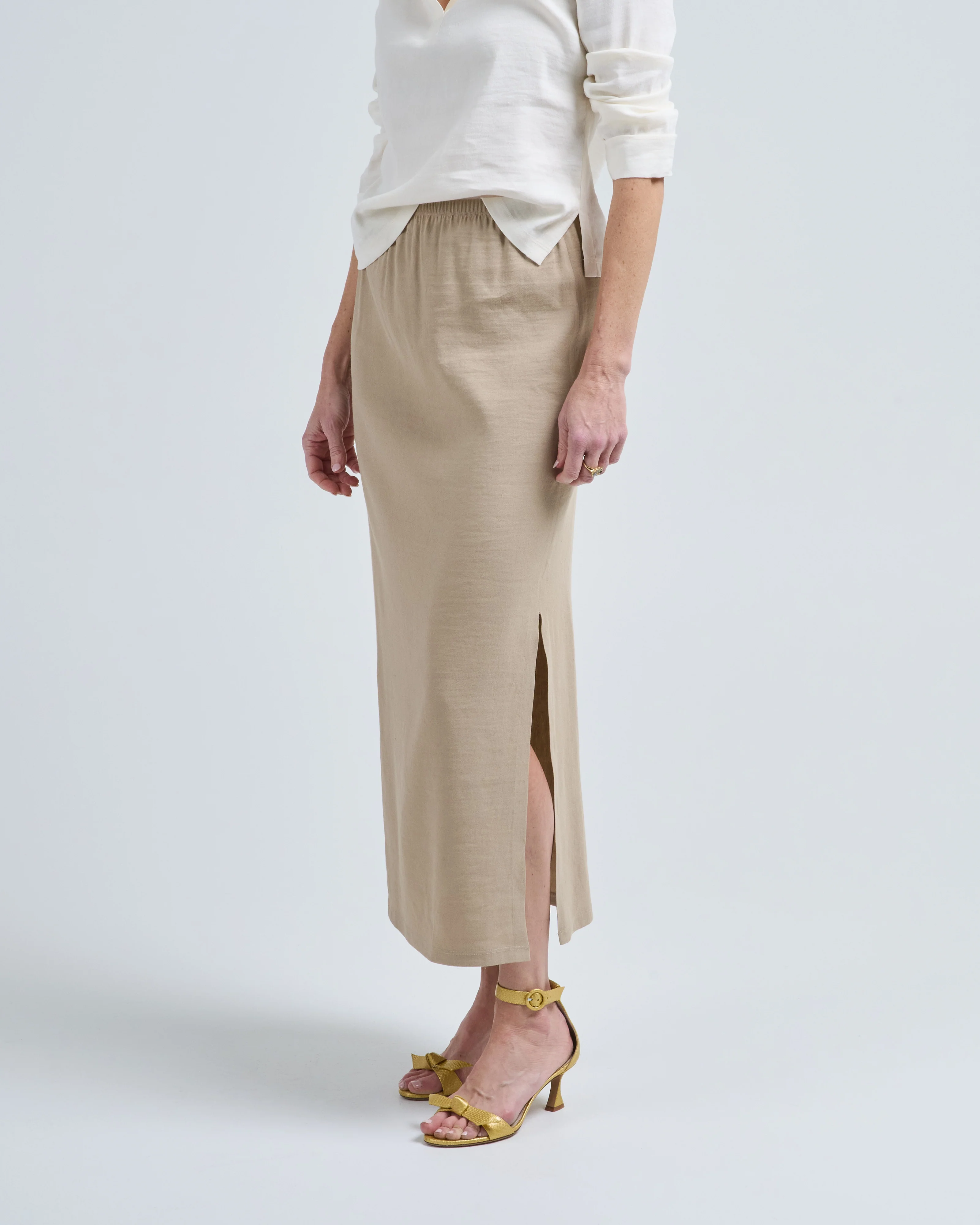 linen stem skirt - Image 3