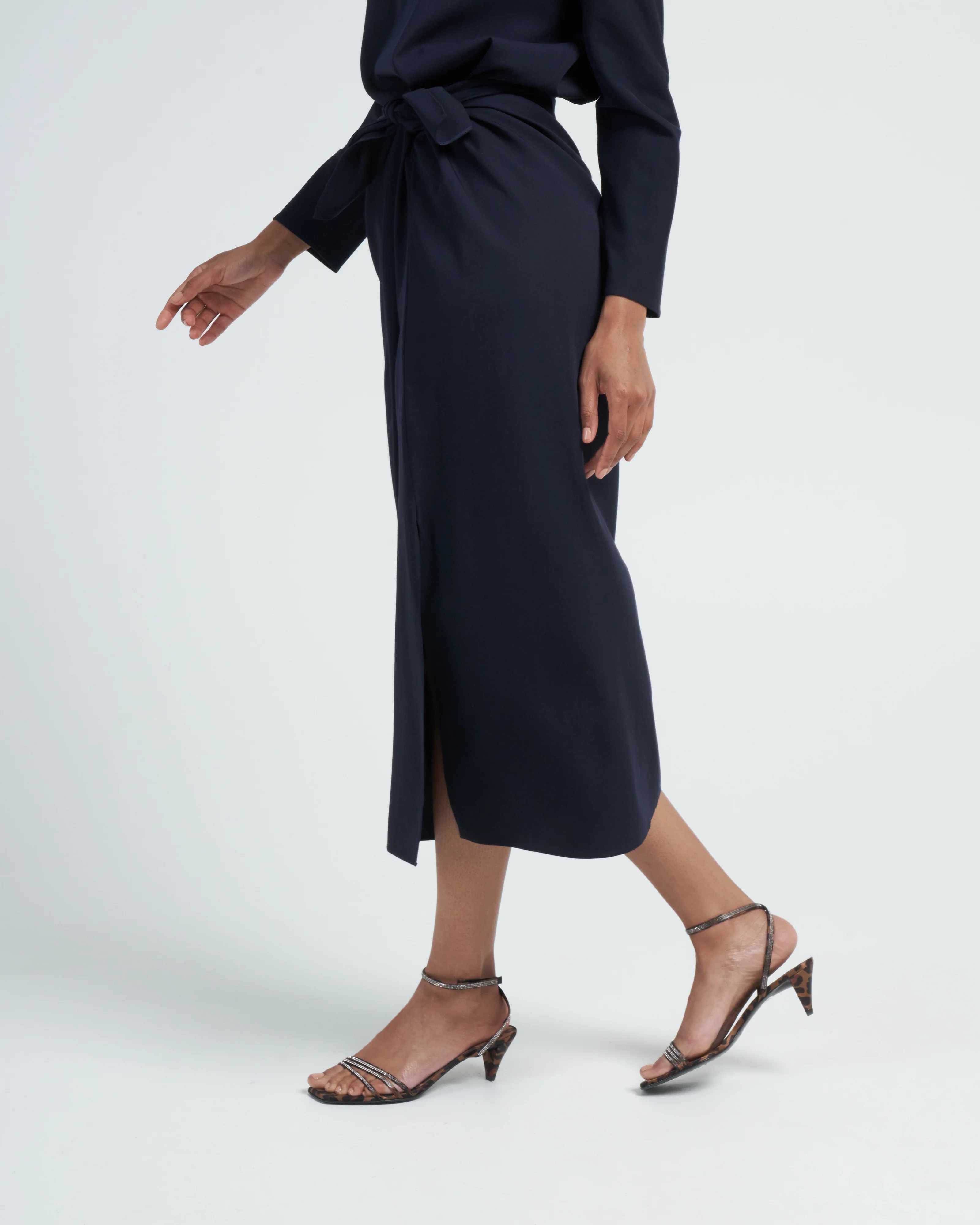 long sarong - navy - Image 3