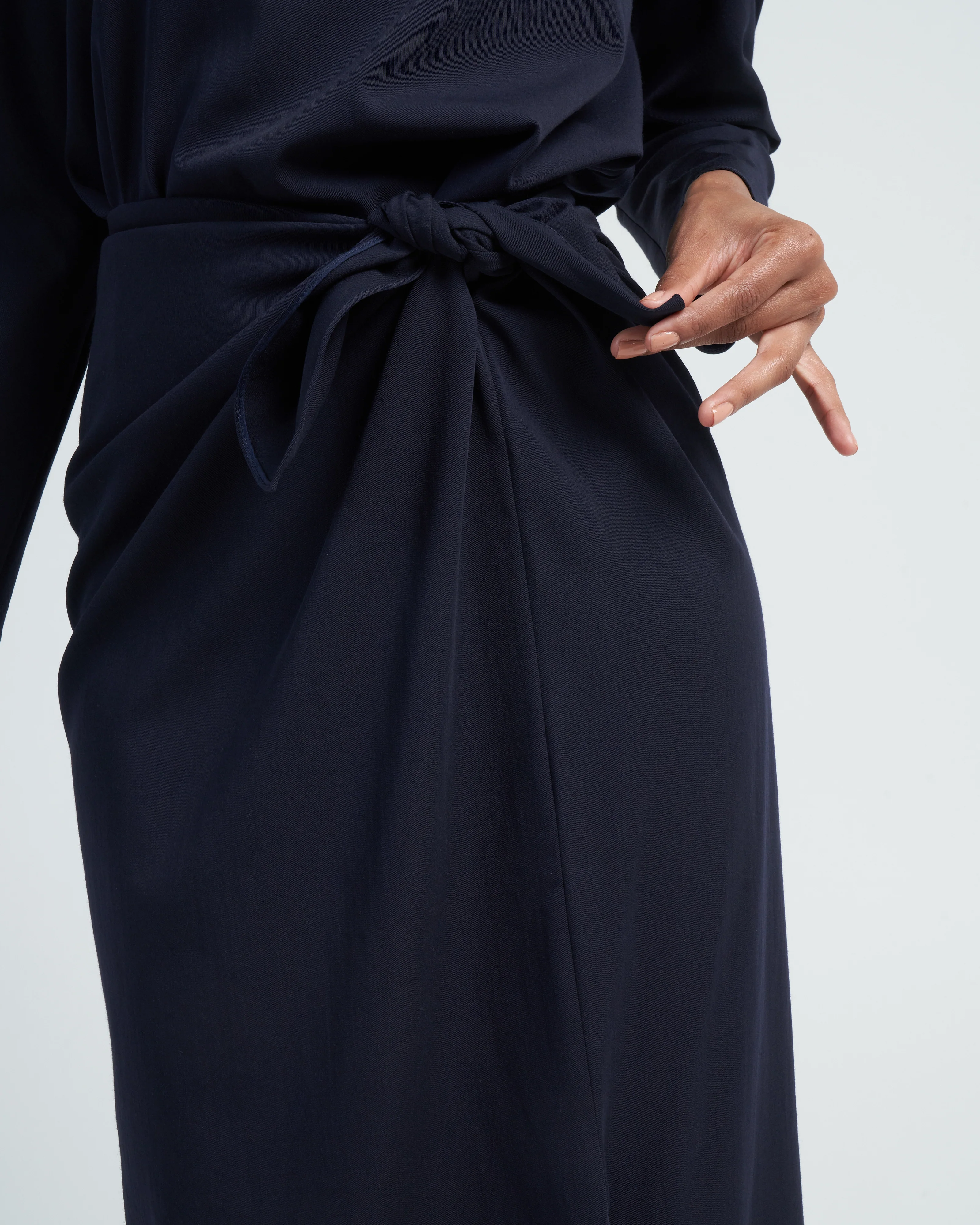 long sarong - navy - Image 5