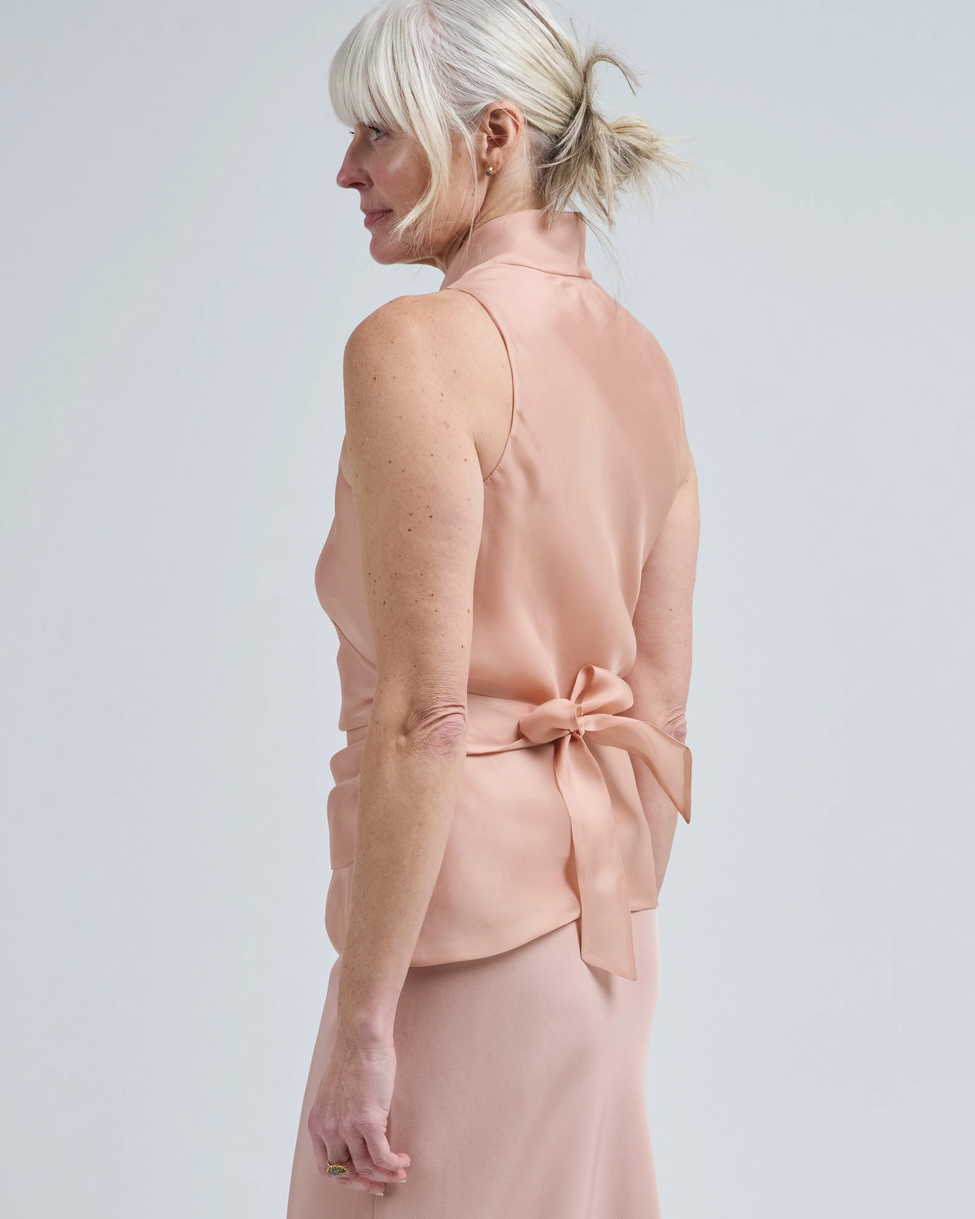 organza vest wrap top - Image 2
