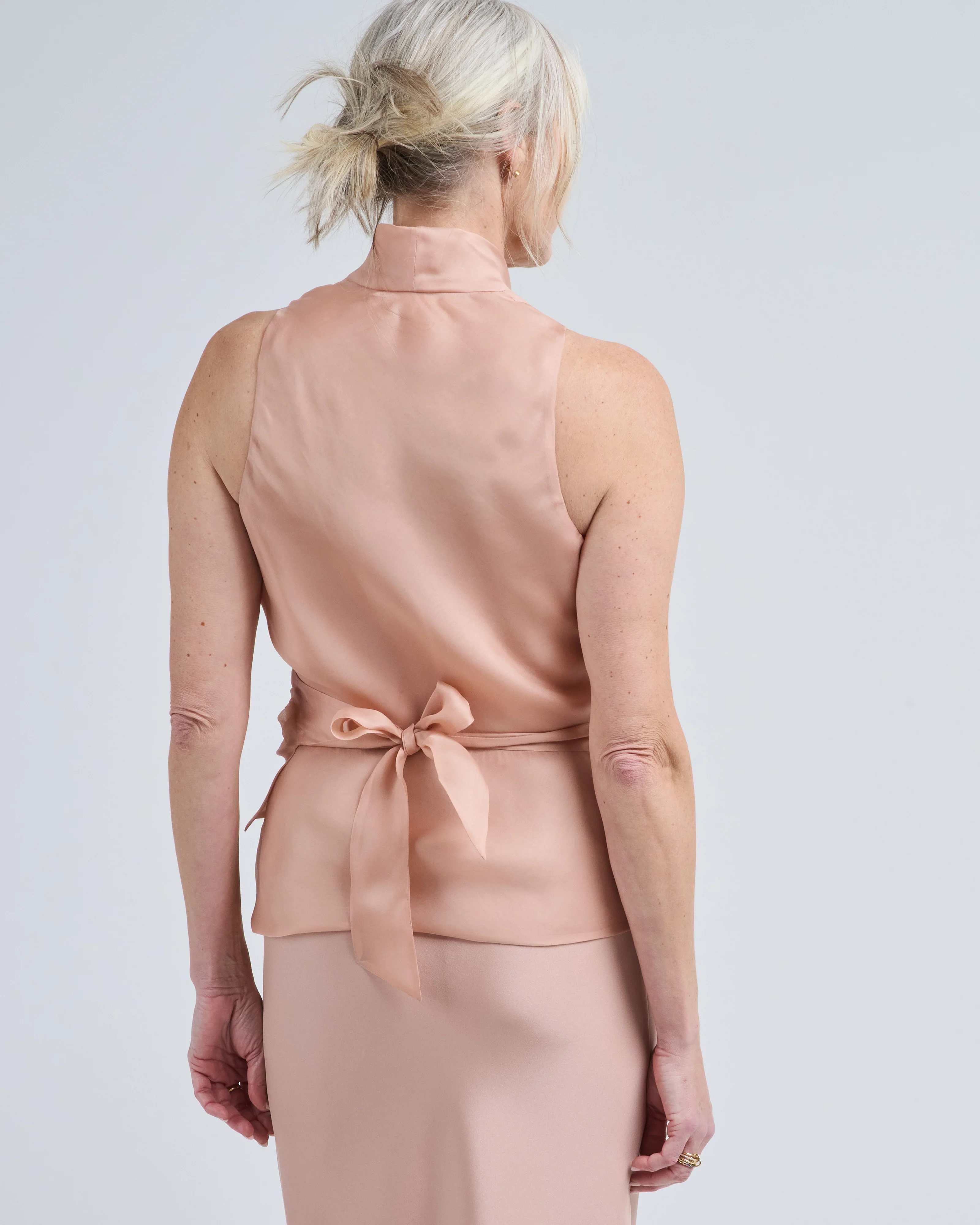 organza vest wrap top - Image 3