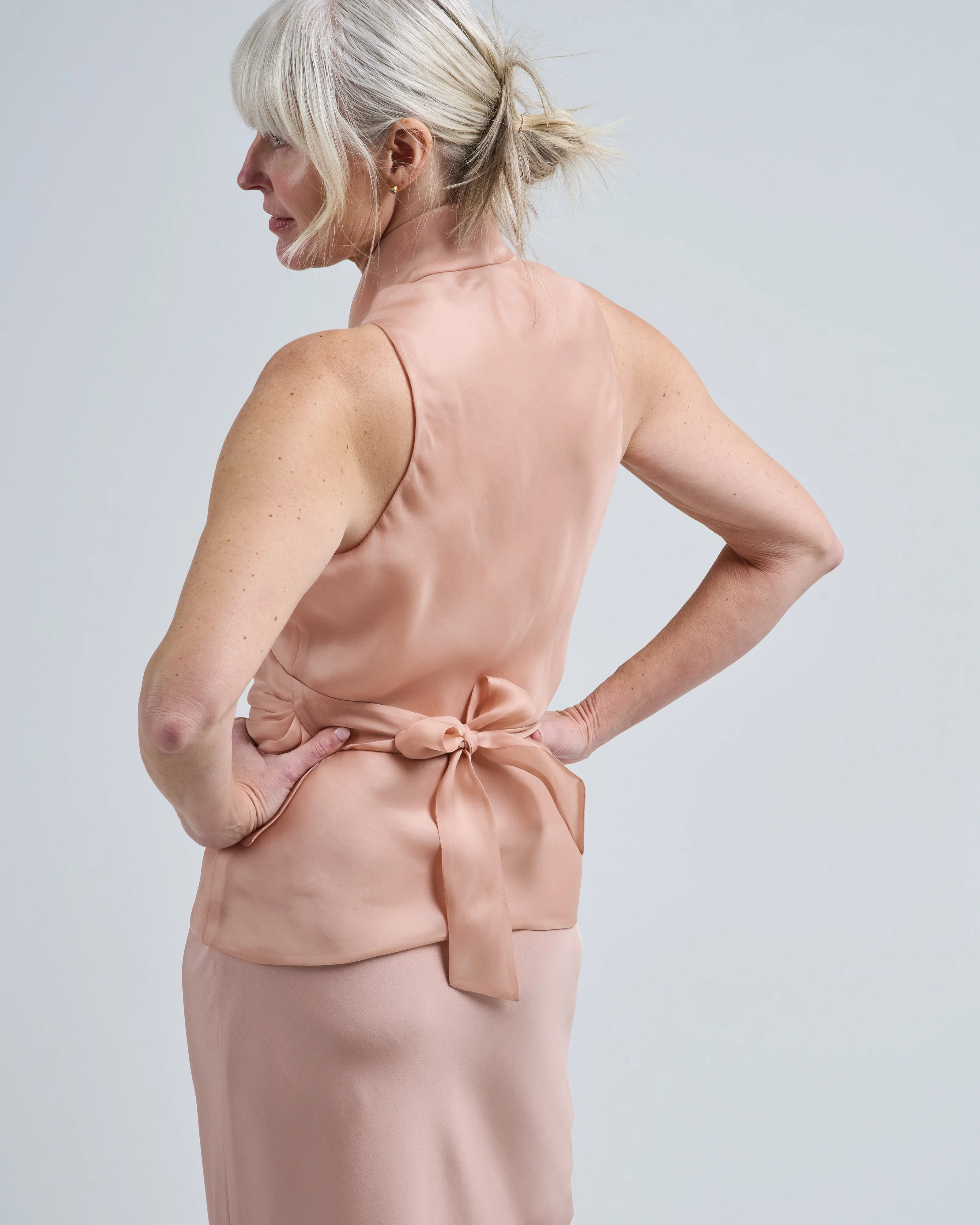 organza vest wrap top - Image 4