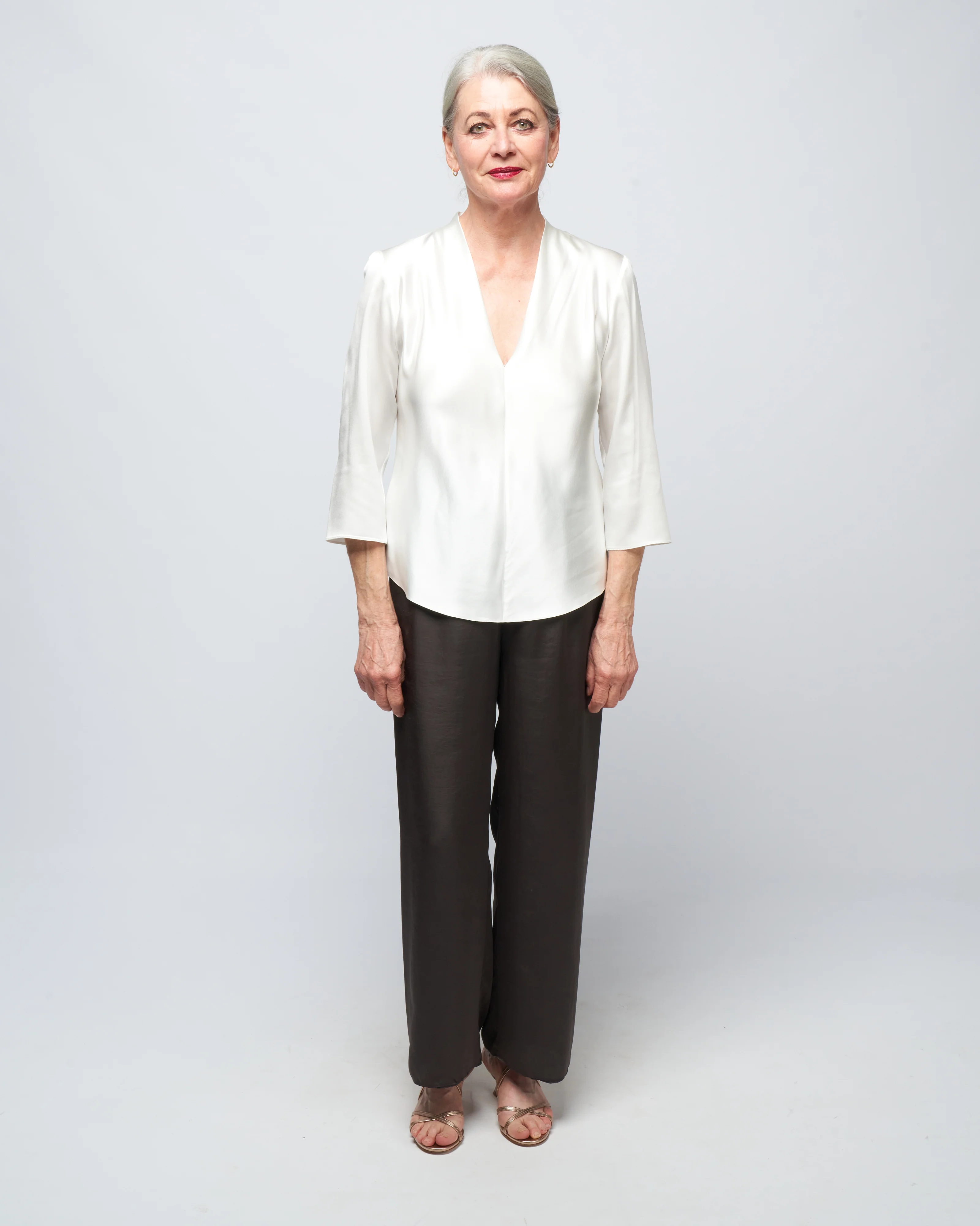 sleeve tuck tee - white - Image 2