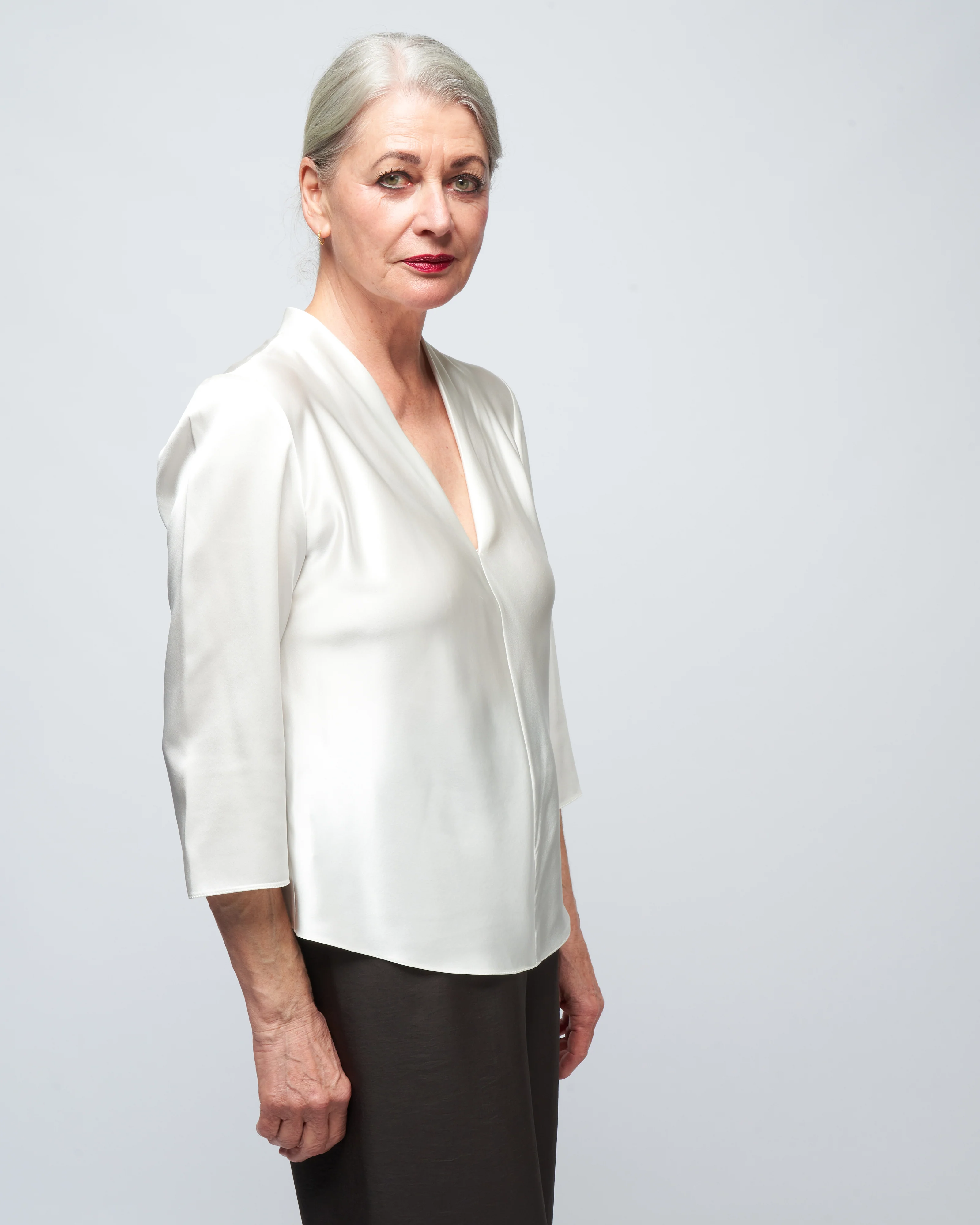 sleeve tuck tee - white - Image 3
