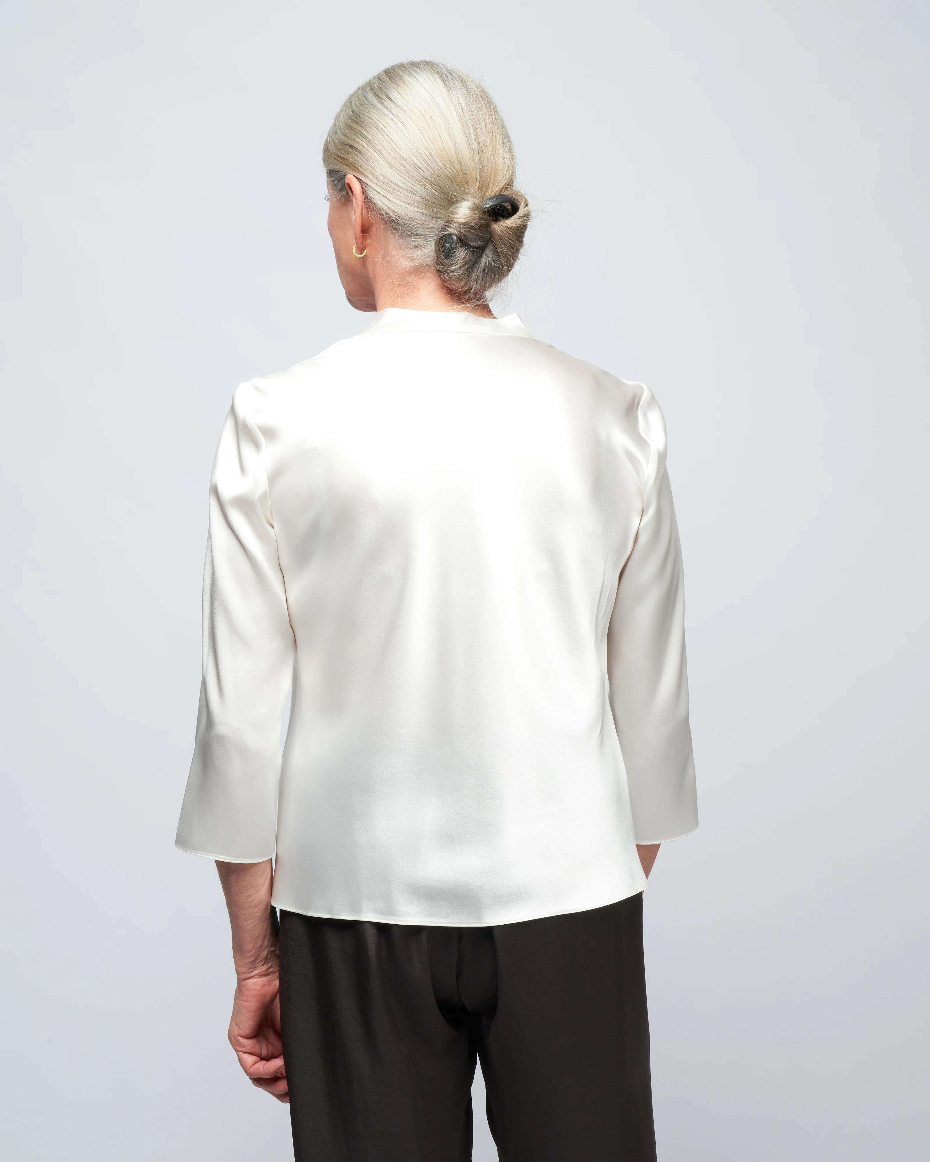 sleeve tuck tee - white - Image 4