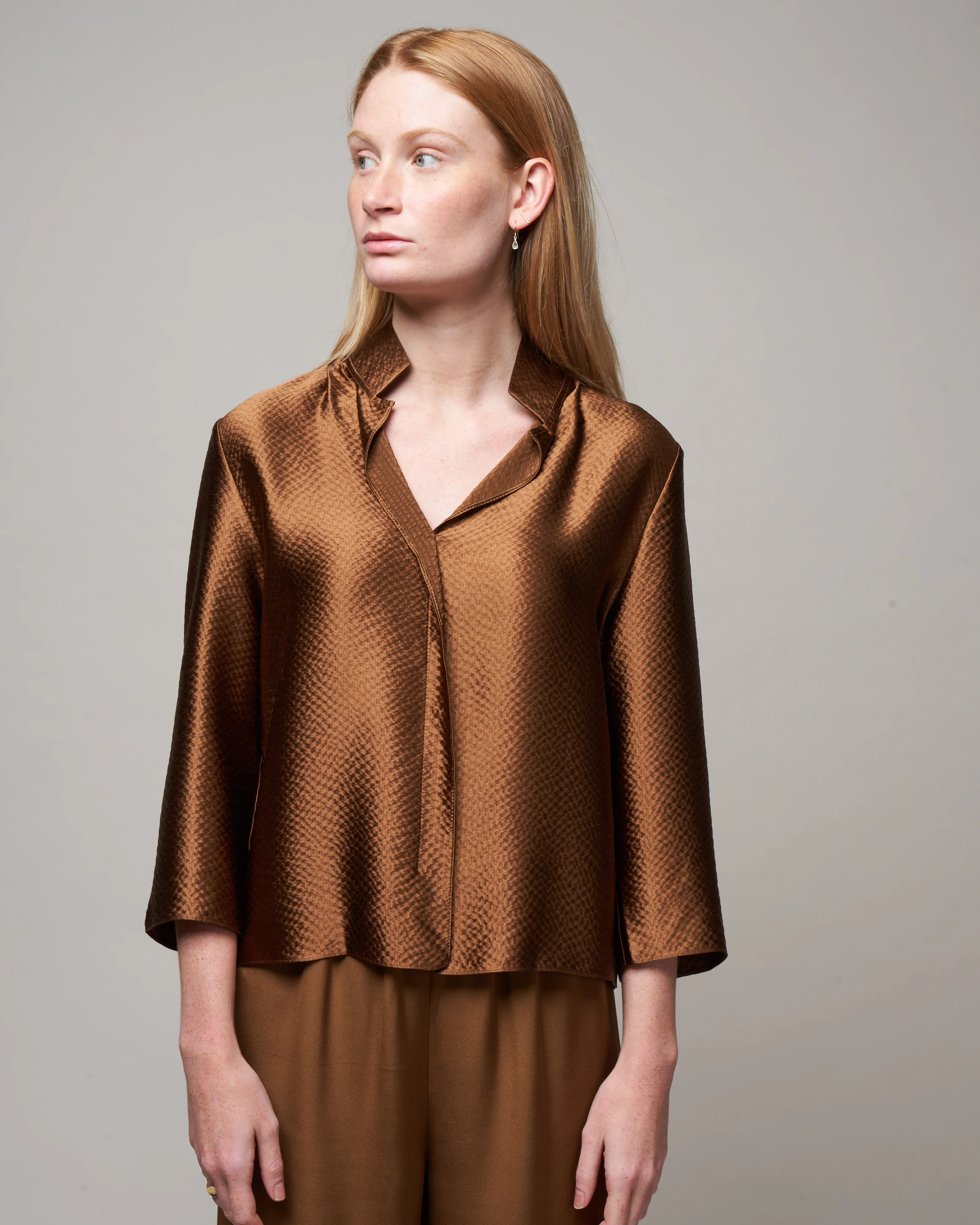 square front frolic top - clove