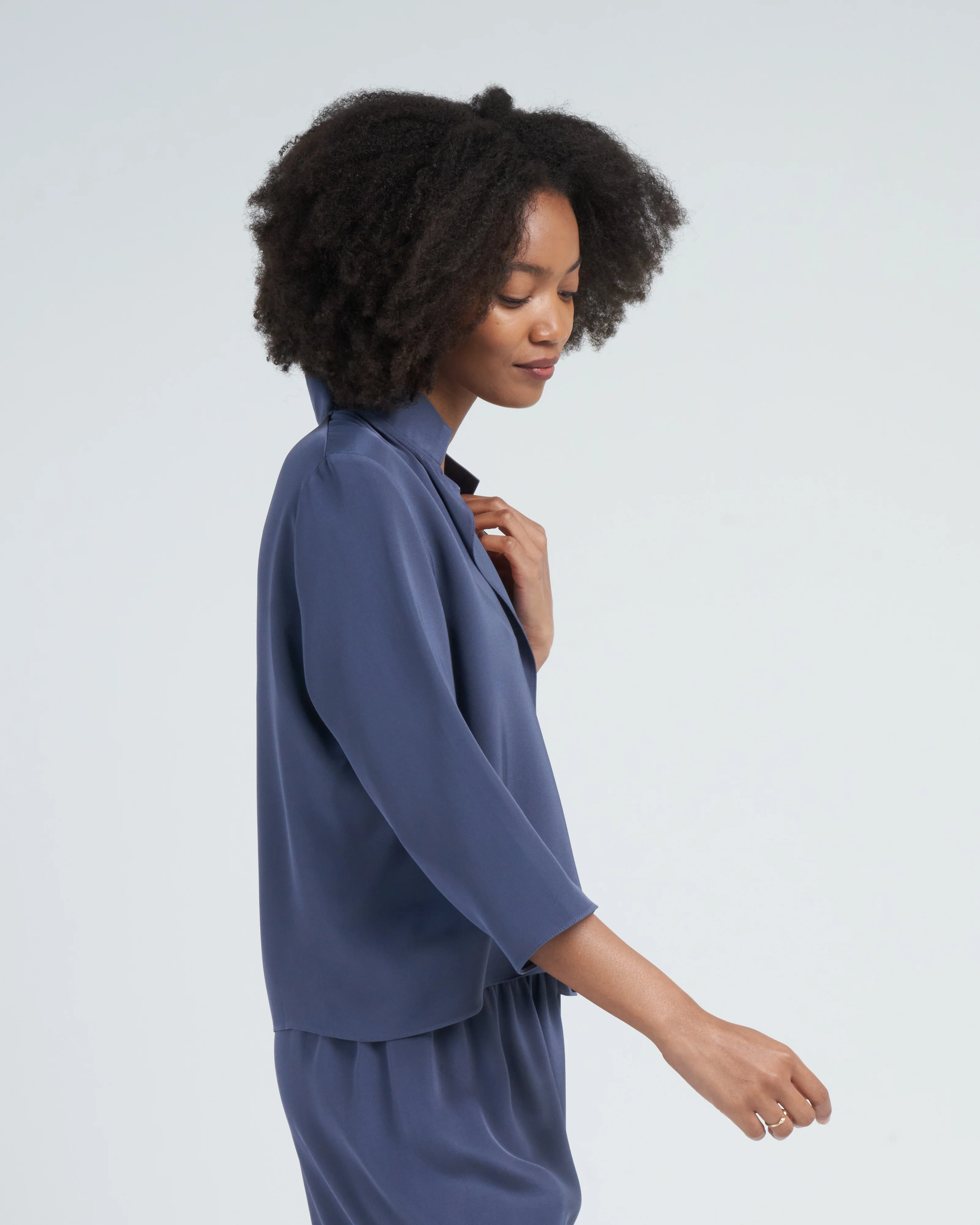 square front frolic top - denim - Image 3