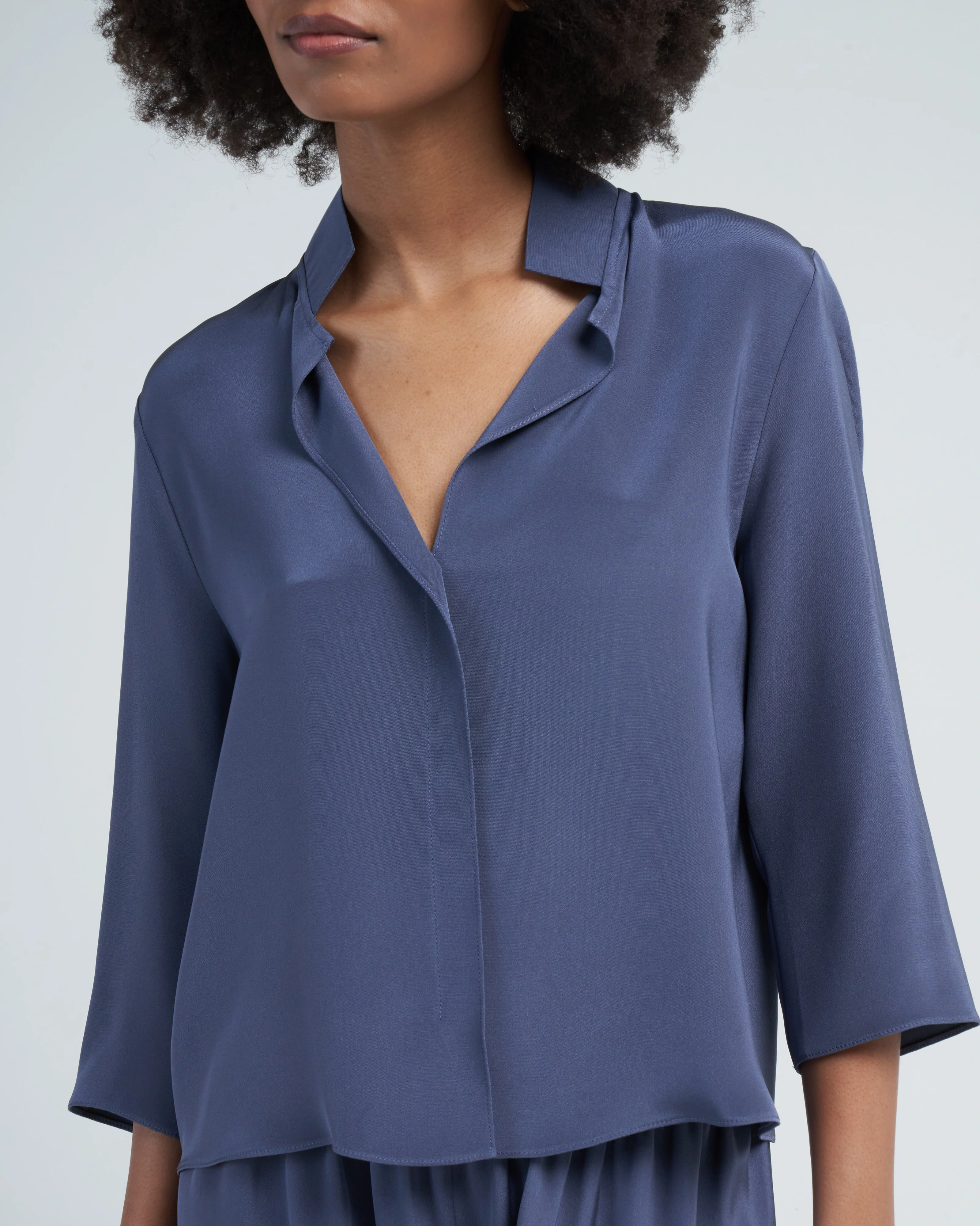 square front frolic top - denim - Image 5