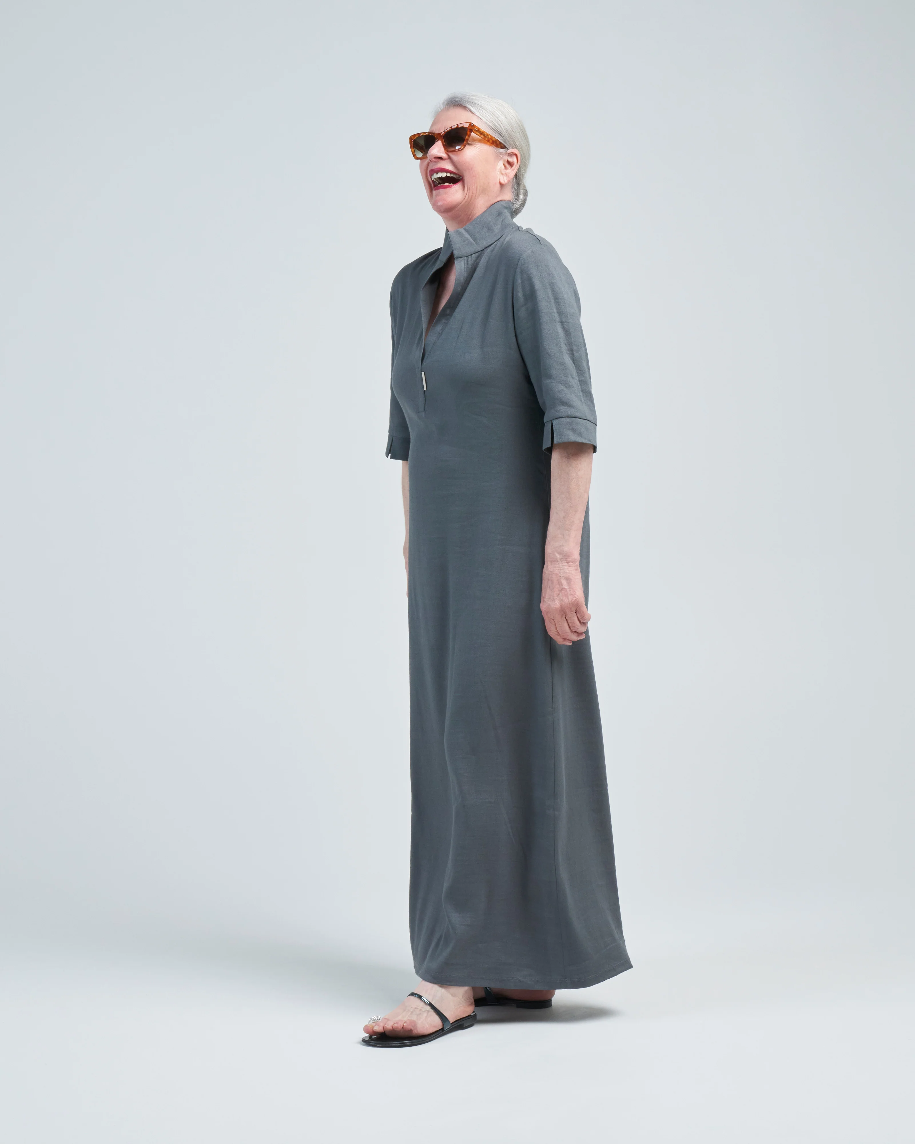 stretch linen casa dress - Image 2