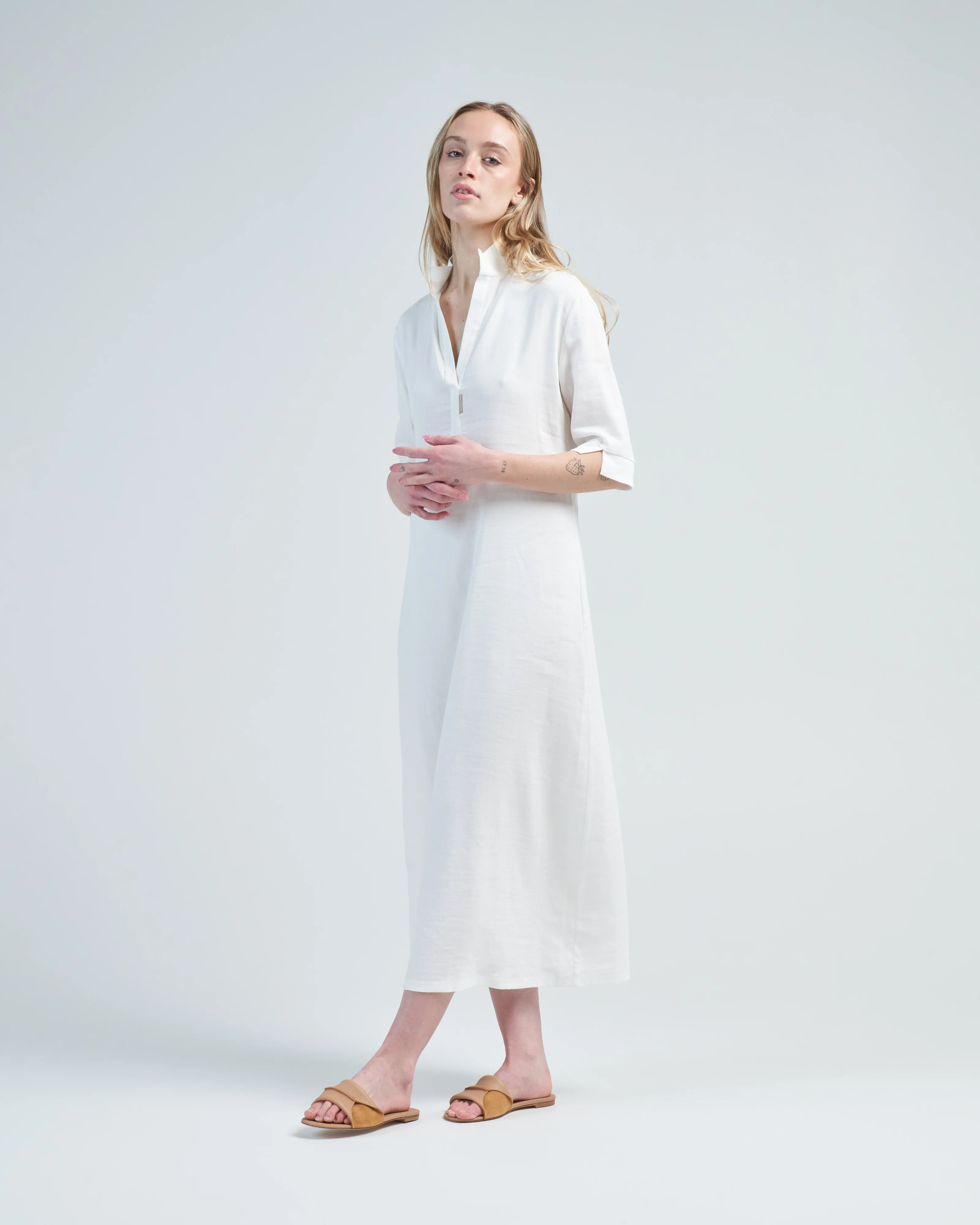 stretch linen casa dress - Image 2