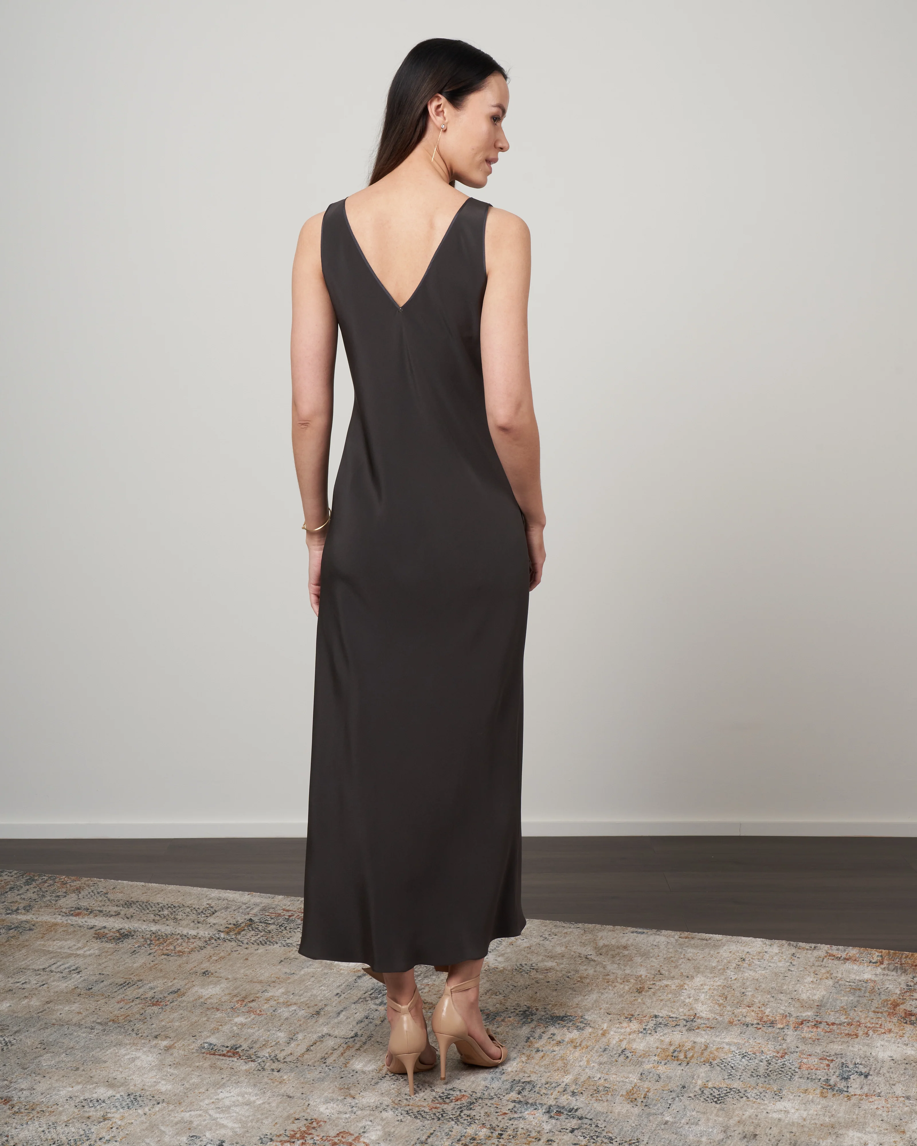tea length low back dress - ore - Image 3