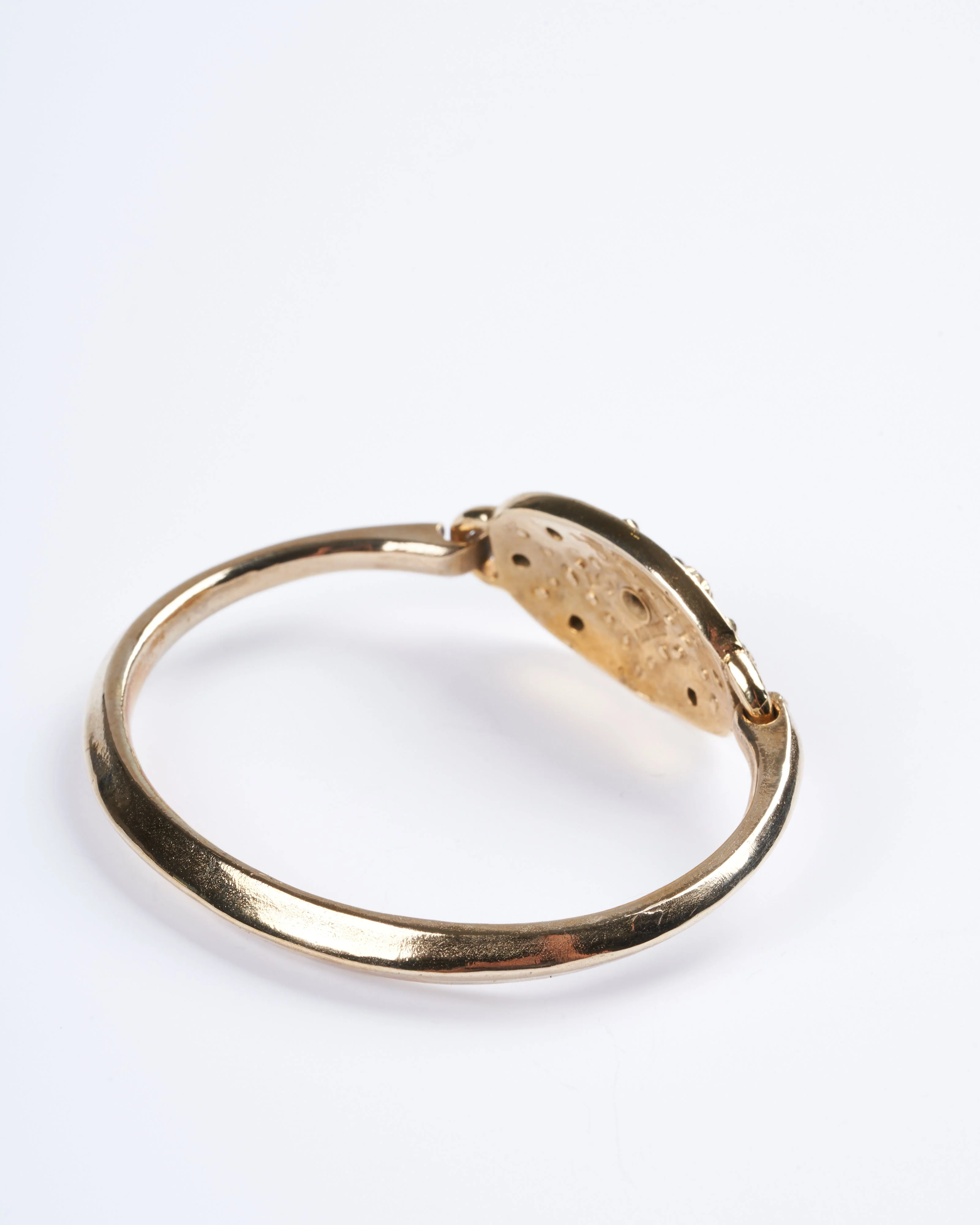 diamondback shield pyramid cuff - bronze - Image 3
