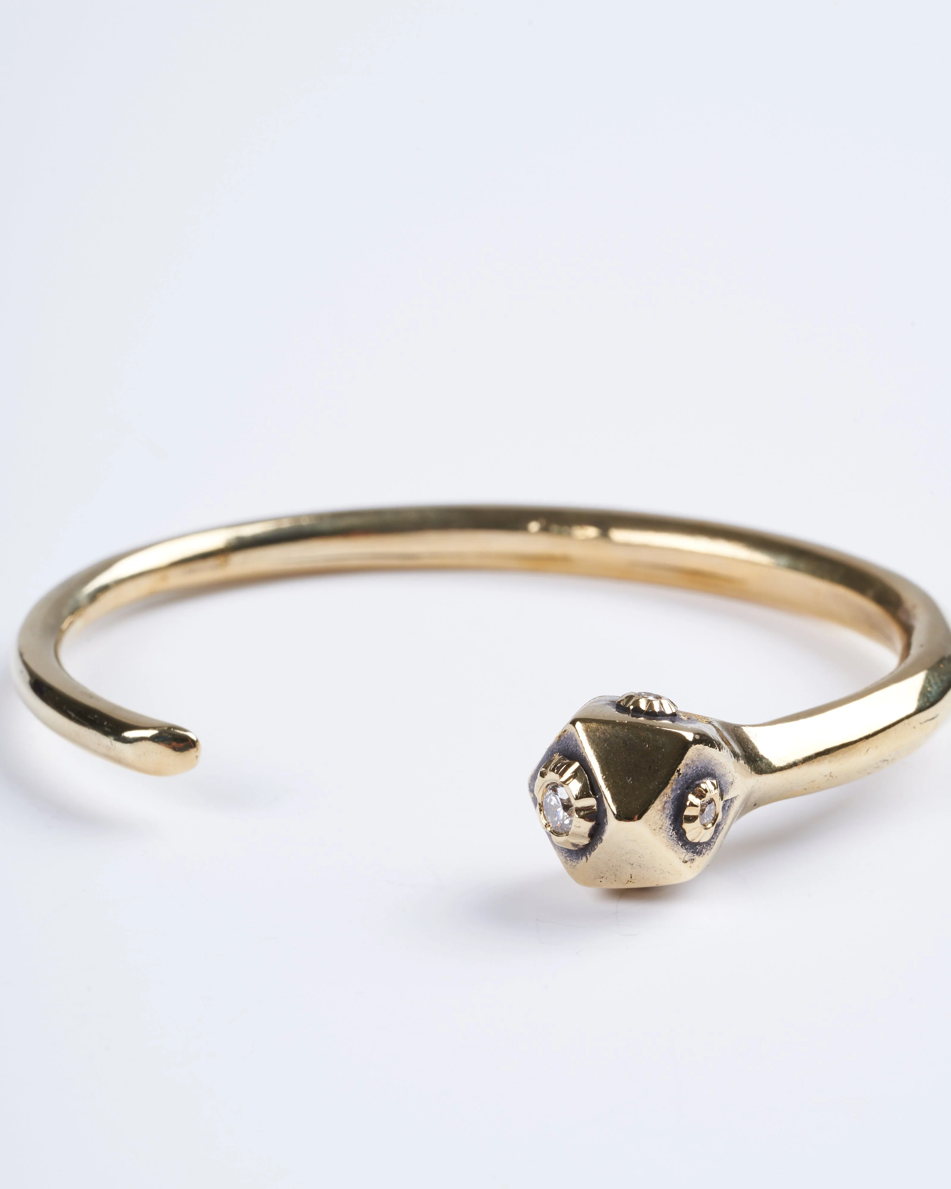 large snakehead cuff - bronze - Image 2