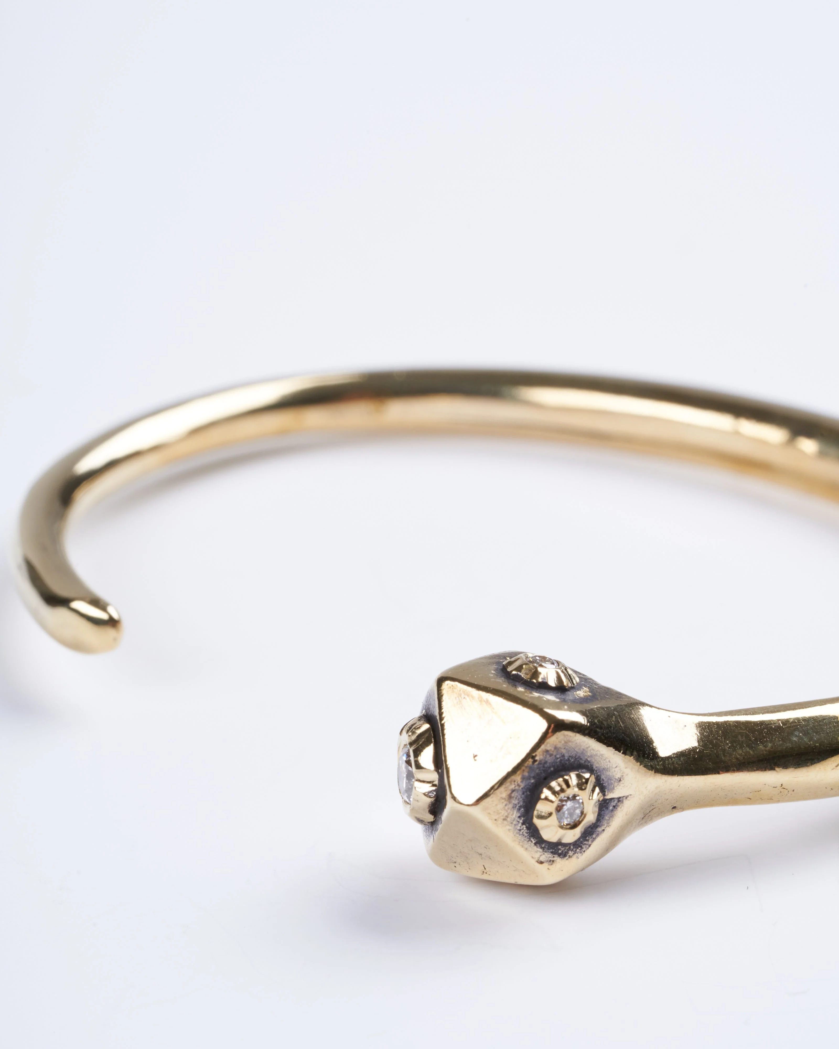 large snakehead cuff - bronze - Image 4