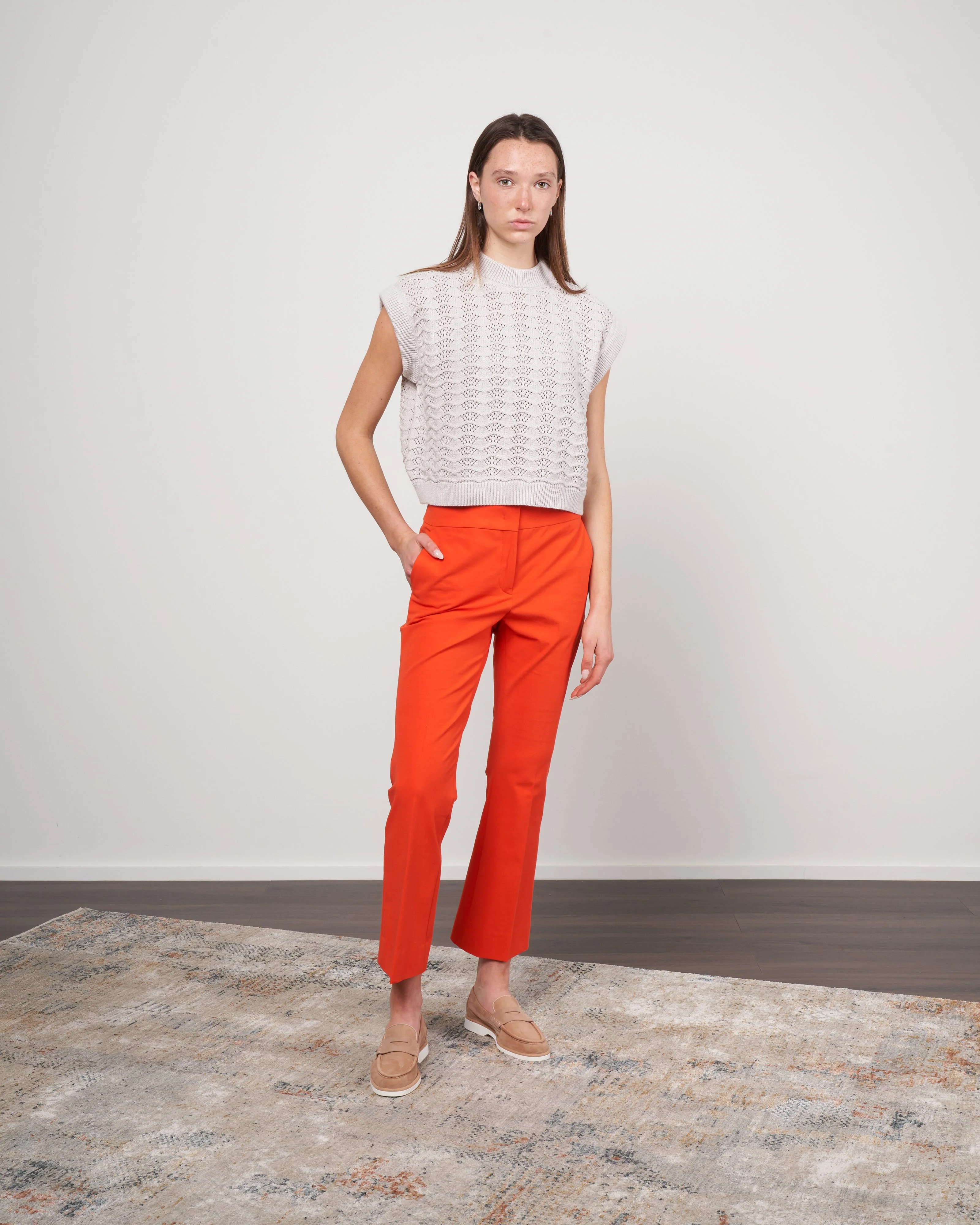 kick flare pant - orange - Image 2