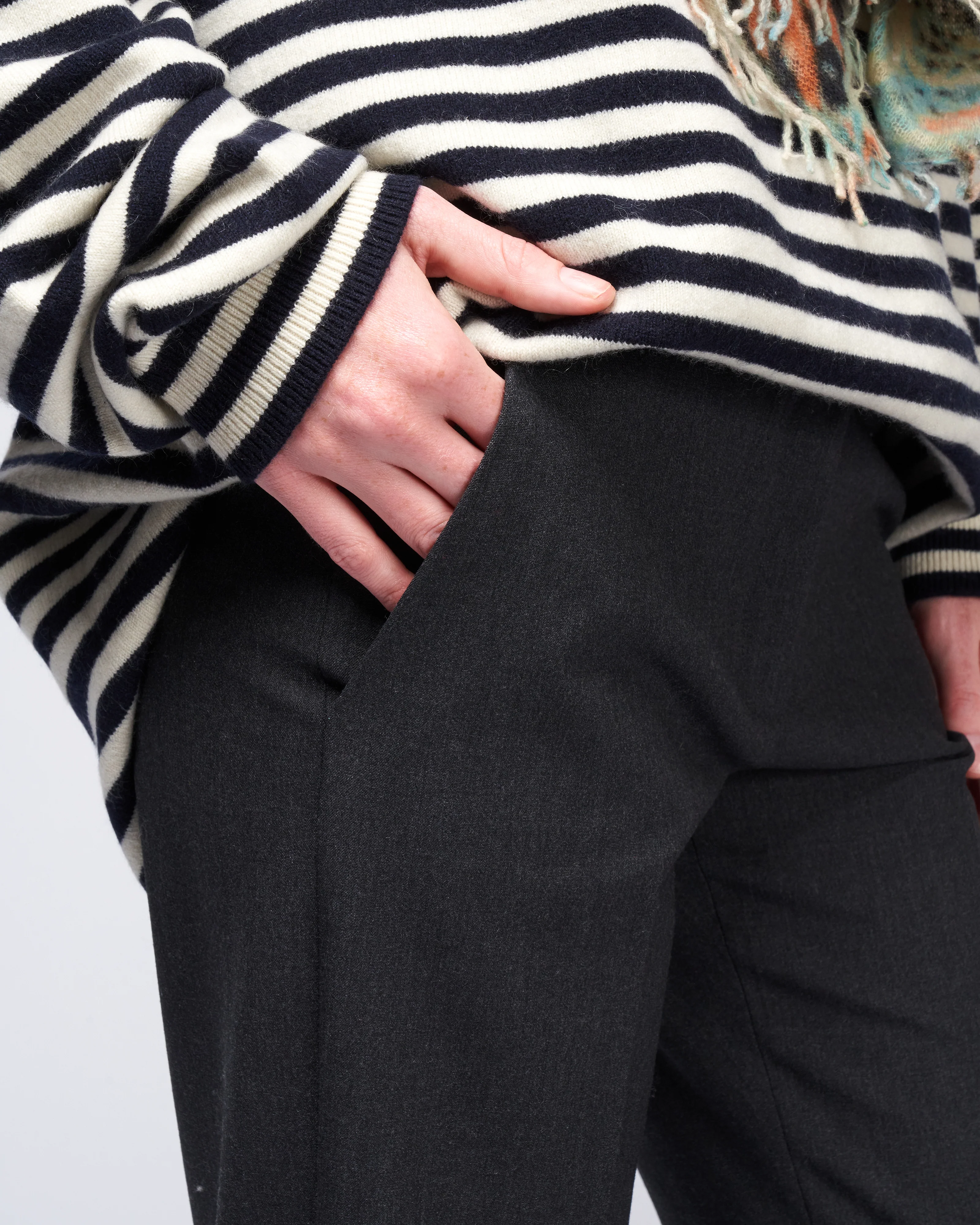 pantalone tab front side pocket - melange anthracite - Image 5