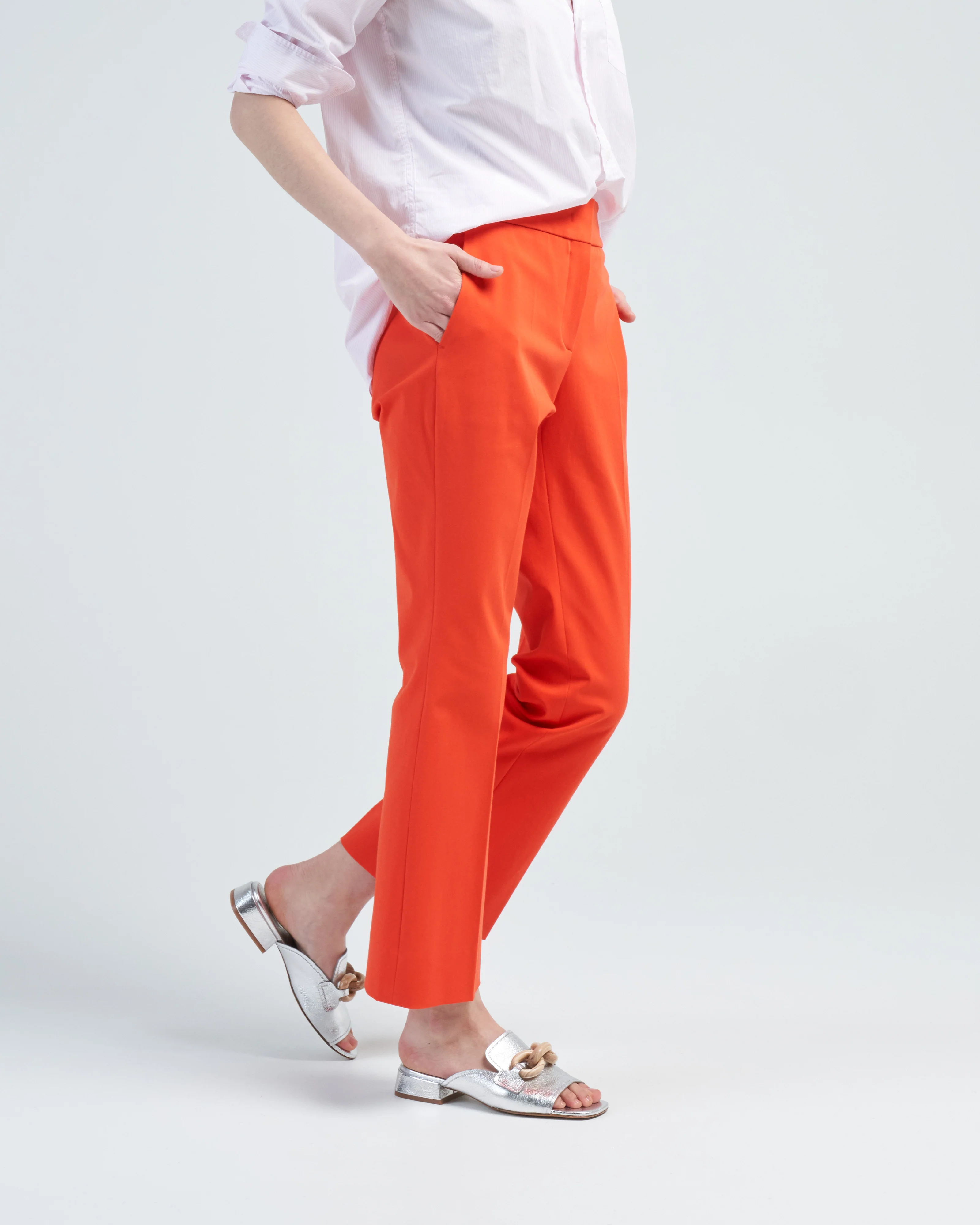 zip front kick flare pant - Image 3