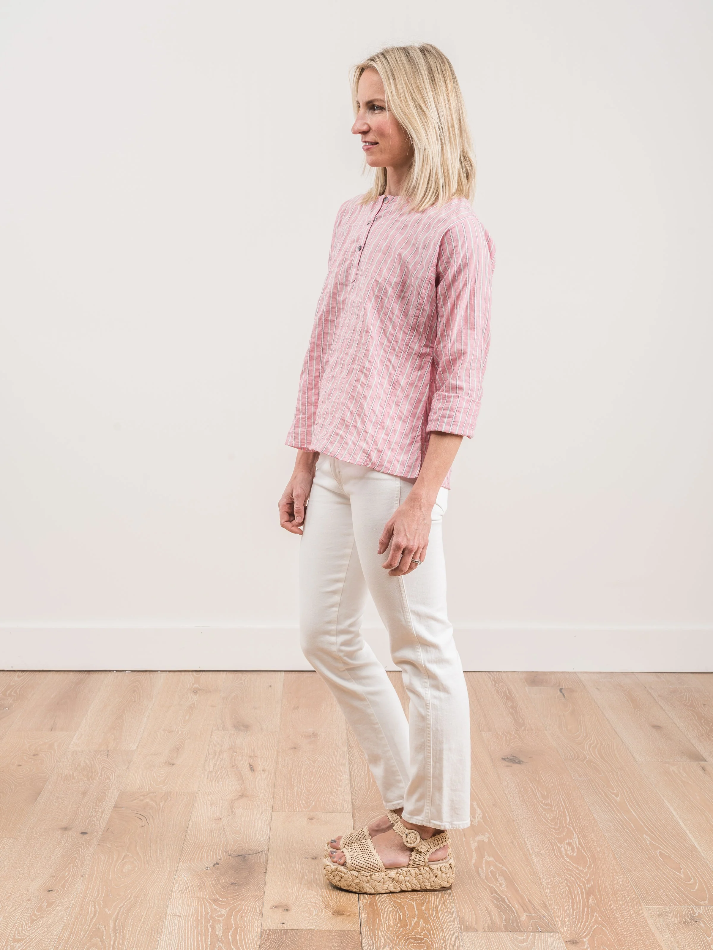001W shirt - pink stripe - Image 2