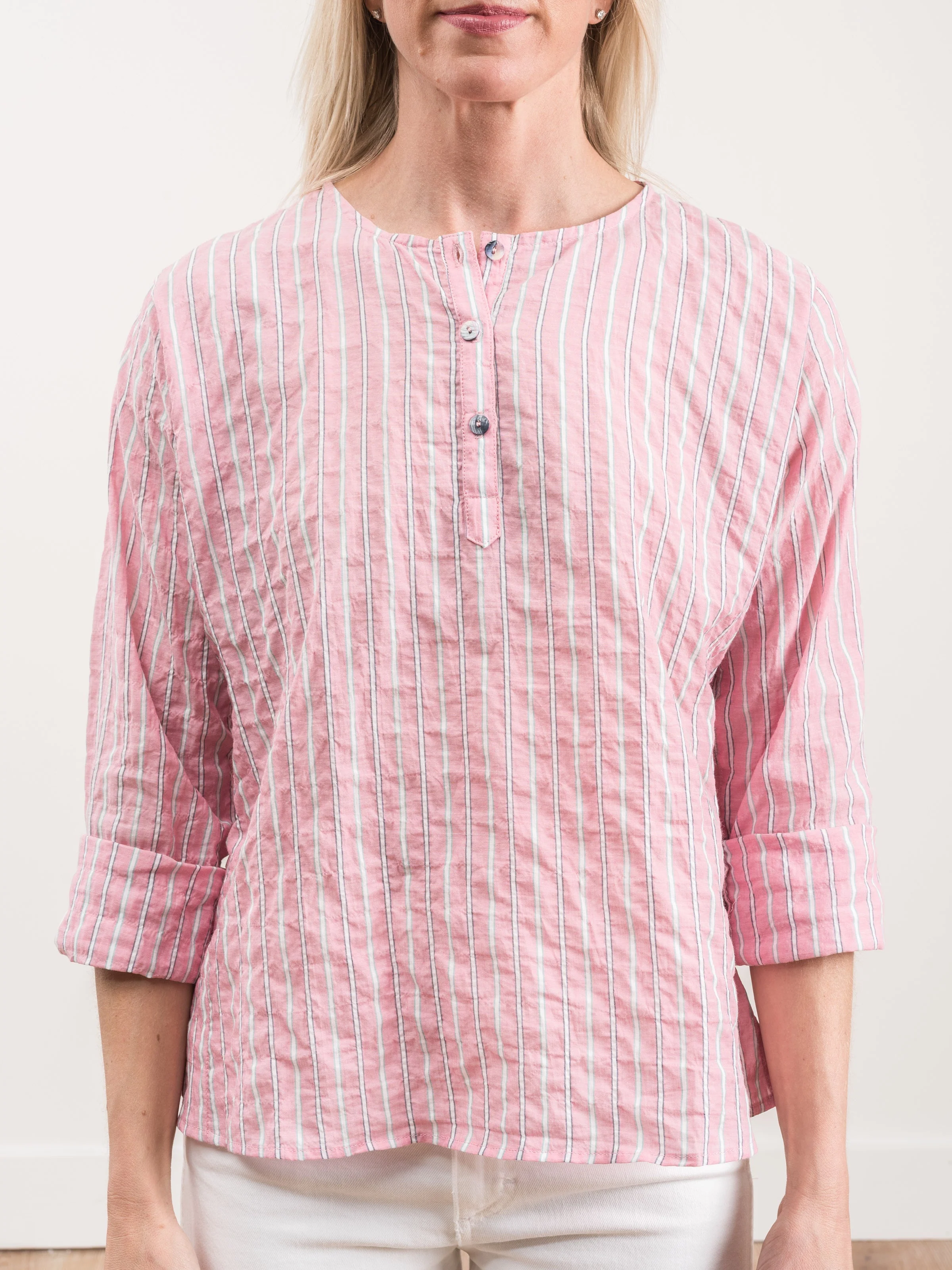 001W shirt - pink stripe - Image 3