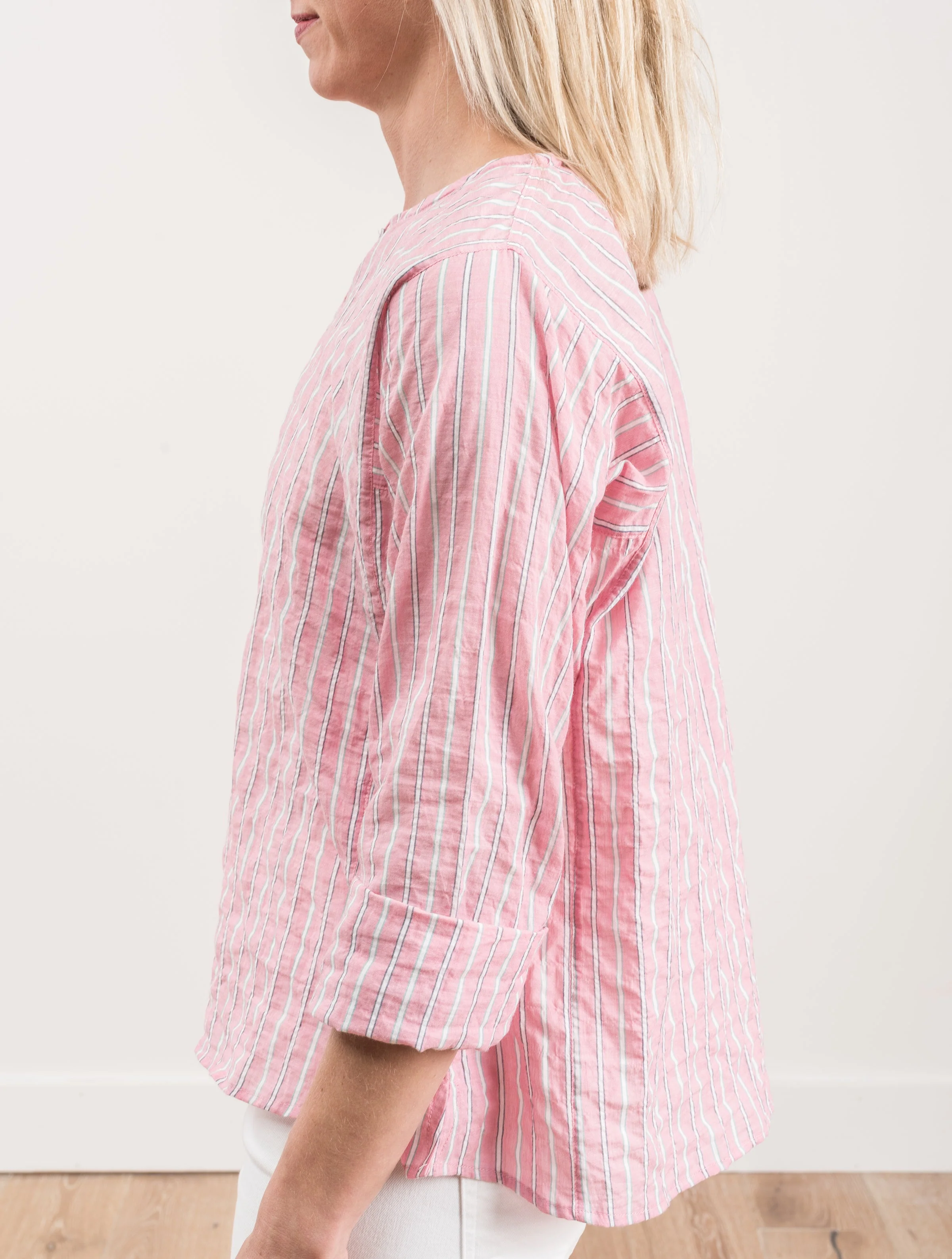 001W shirt - pink stripe - Image 4