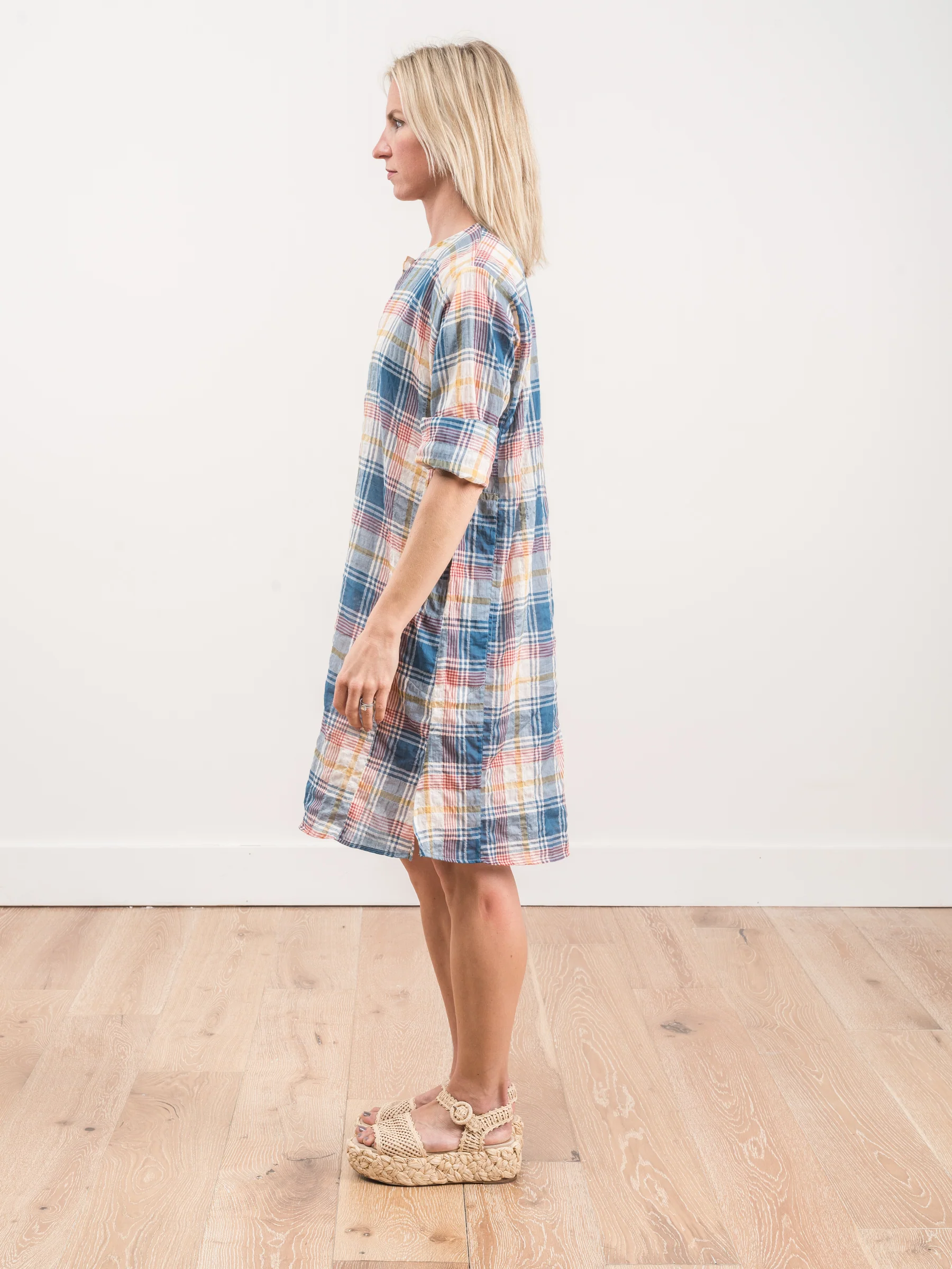 0026W dress - blue madras - Image 5