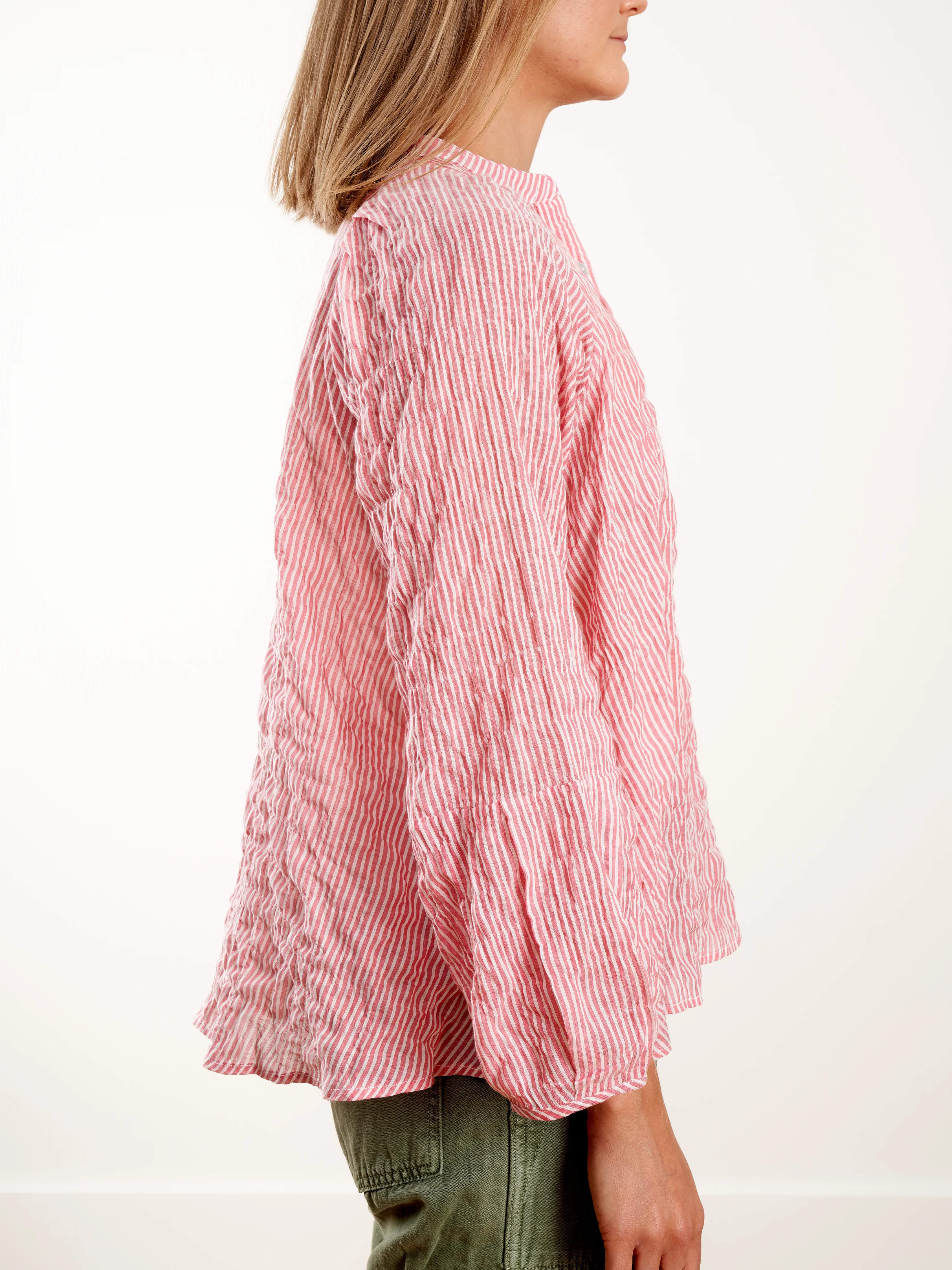 atlin blouse - red stripe - Image 4