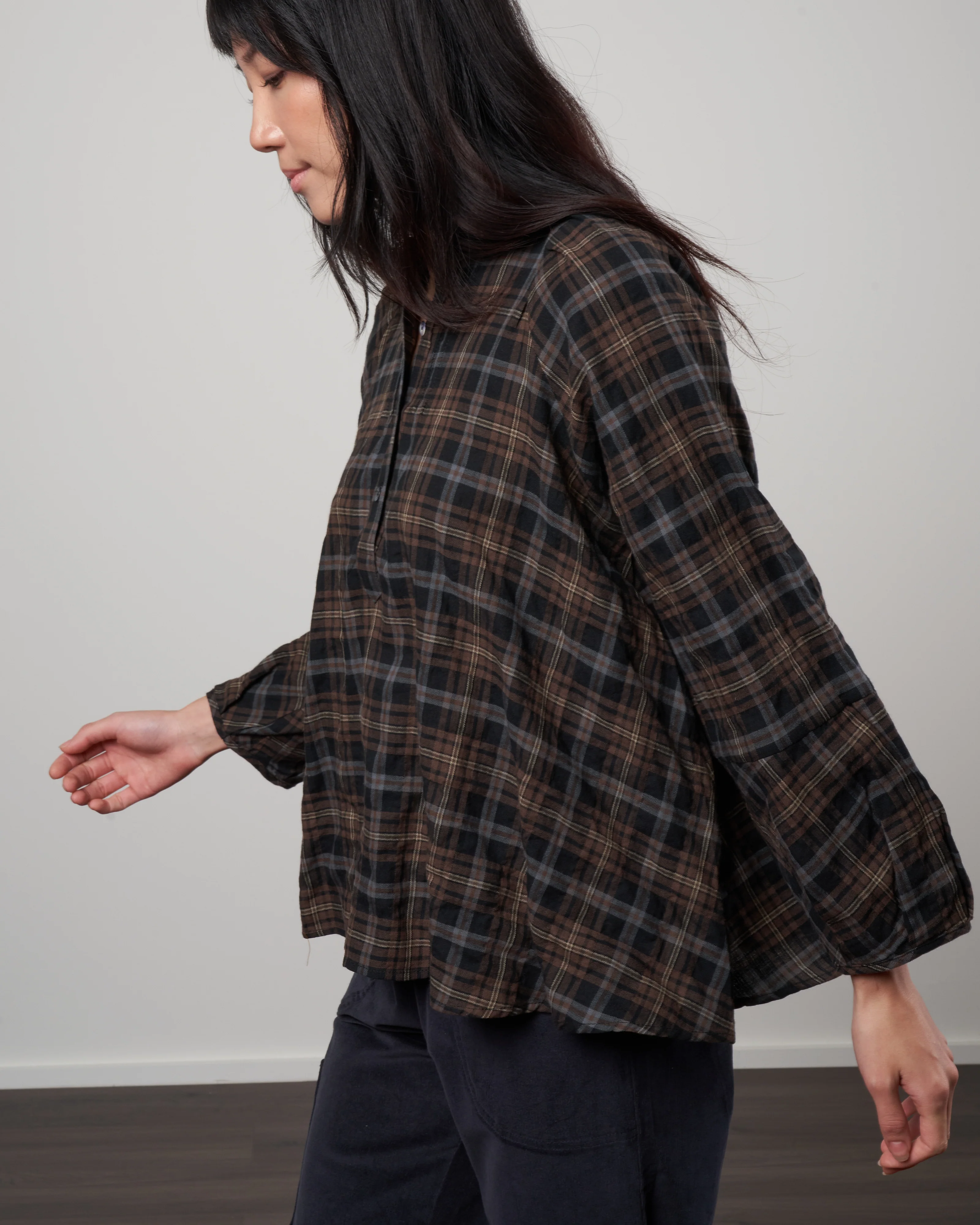 atlin blouse - vintage plaid - Image 3