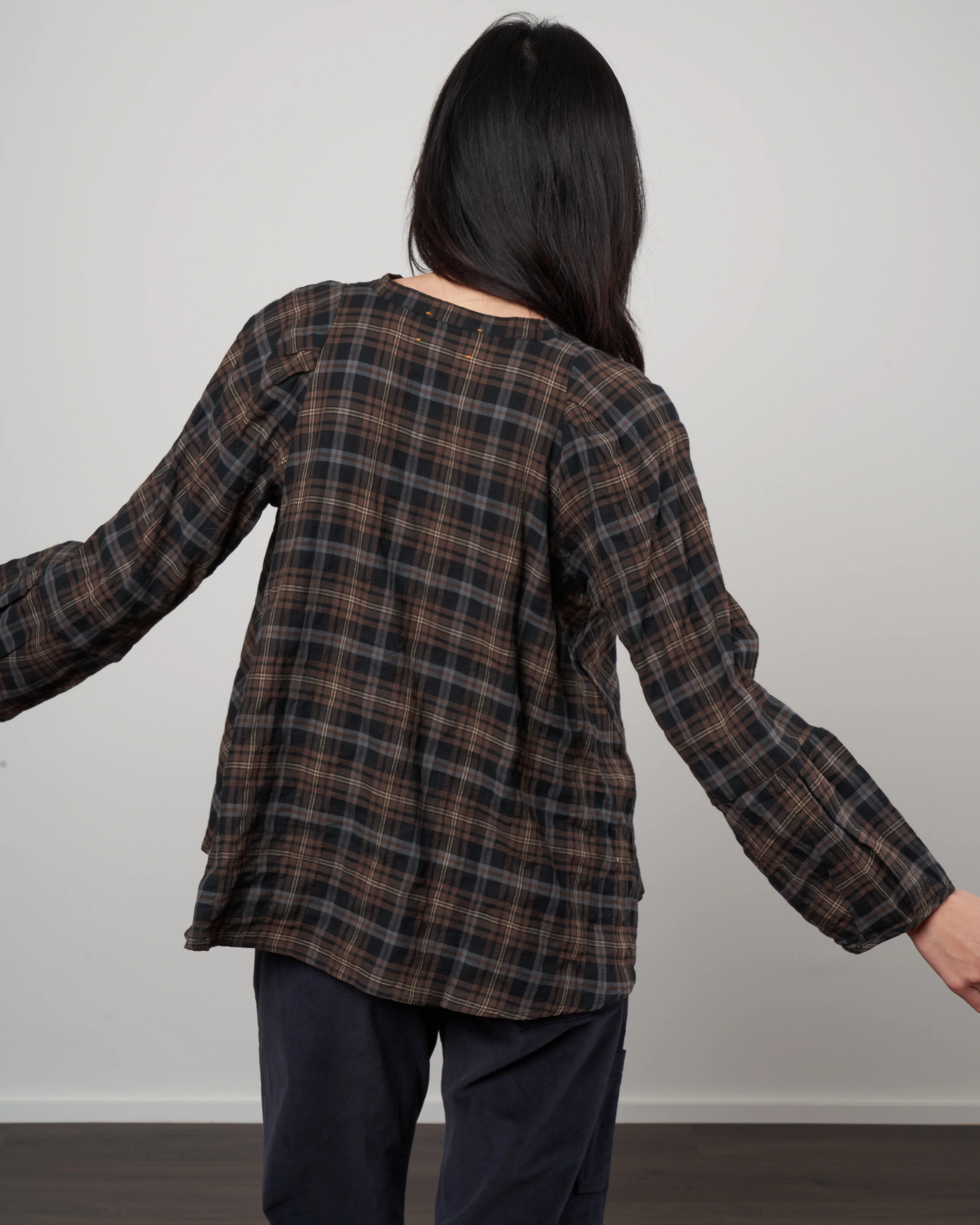 atlin blouse - vintage plaid - Image 4