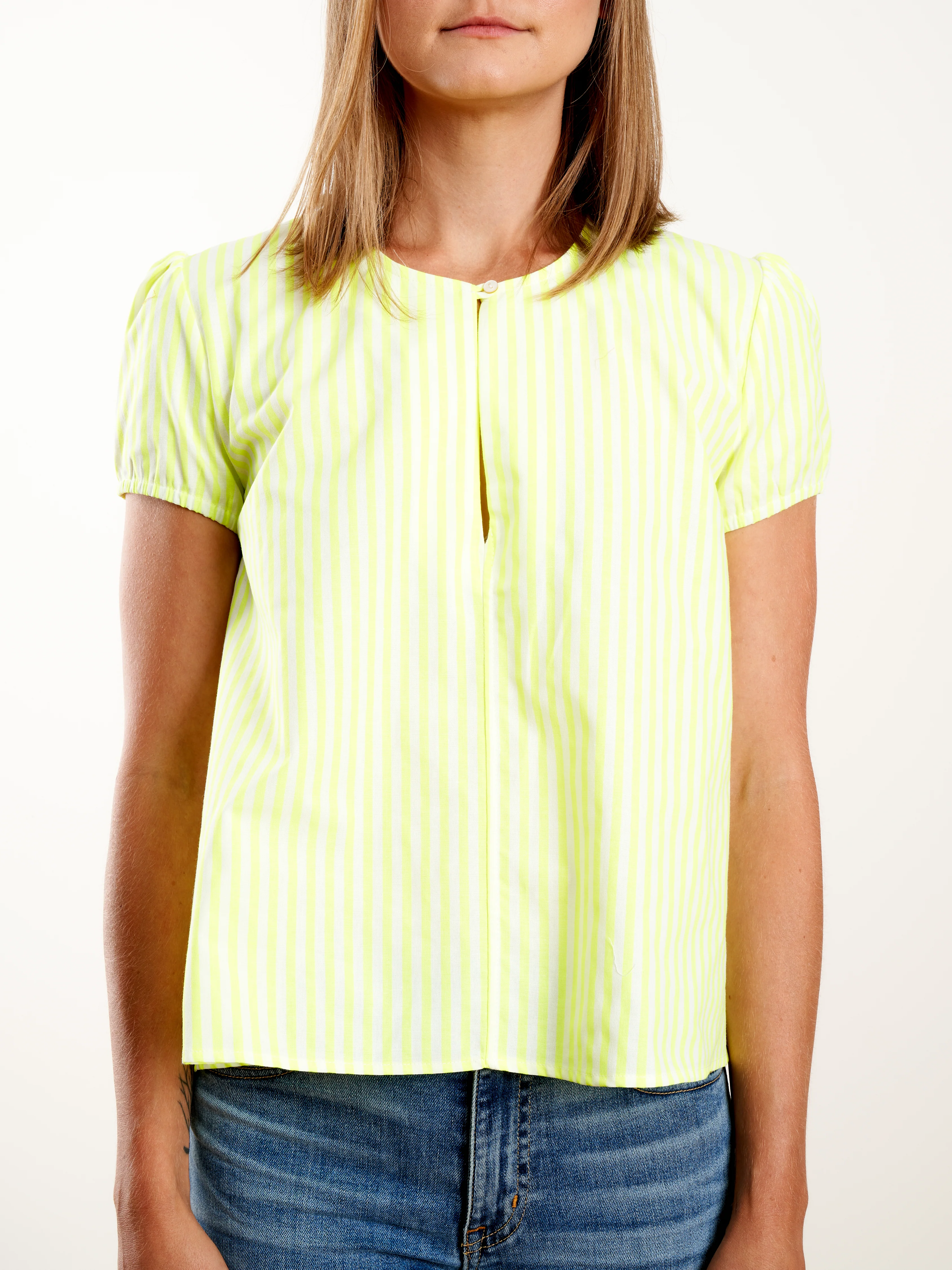 cactus top - citron stripe - Image 3