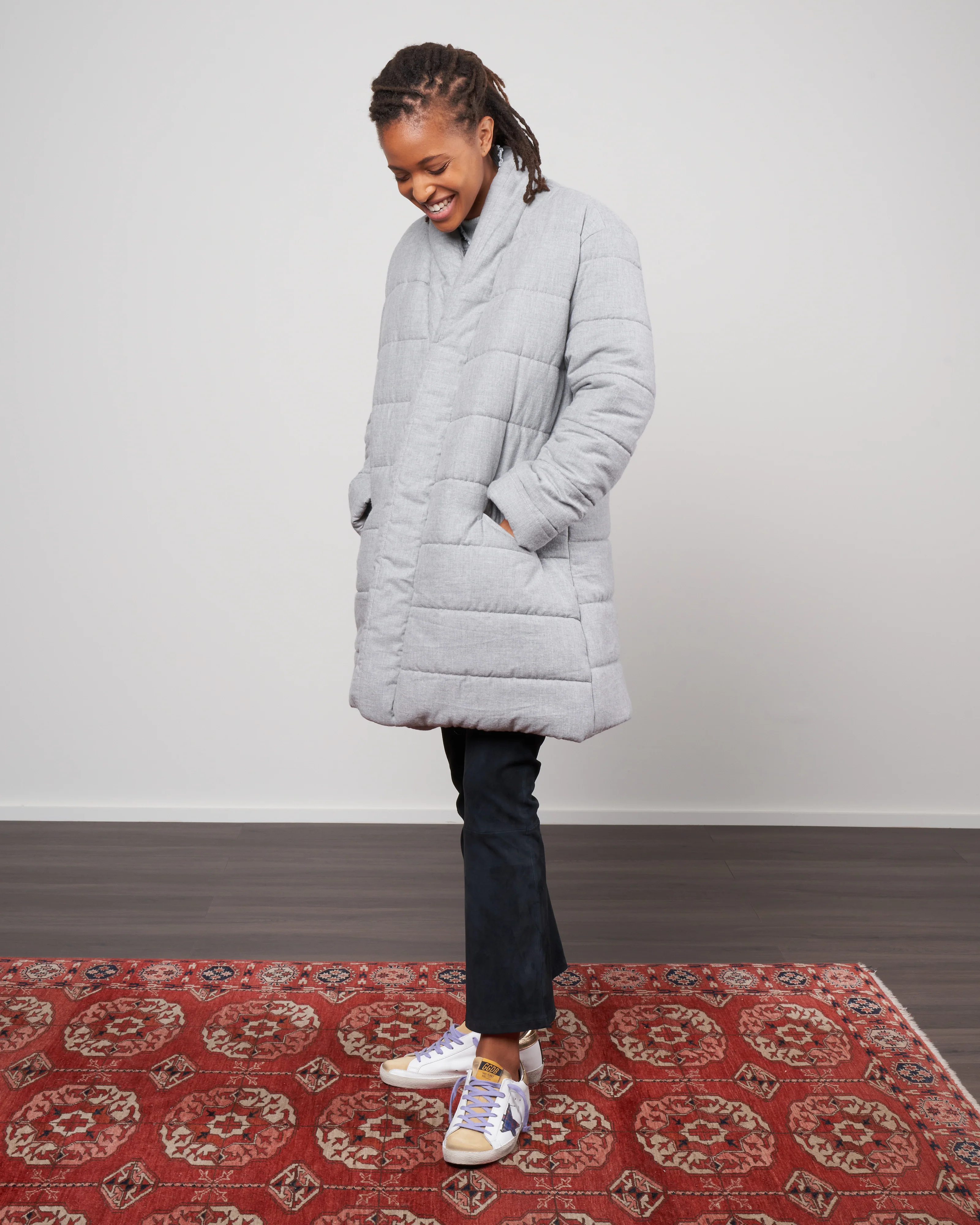 malmo coat - cloud grey