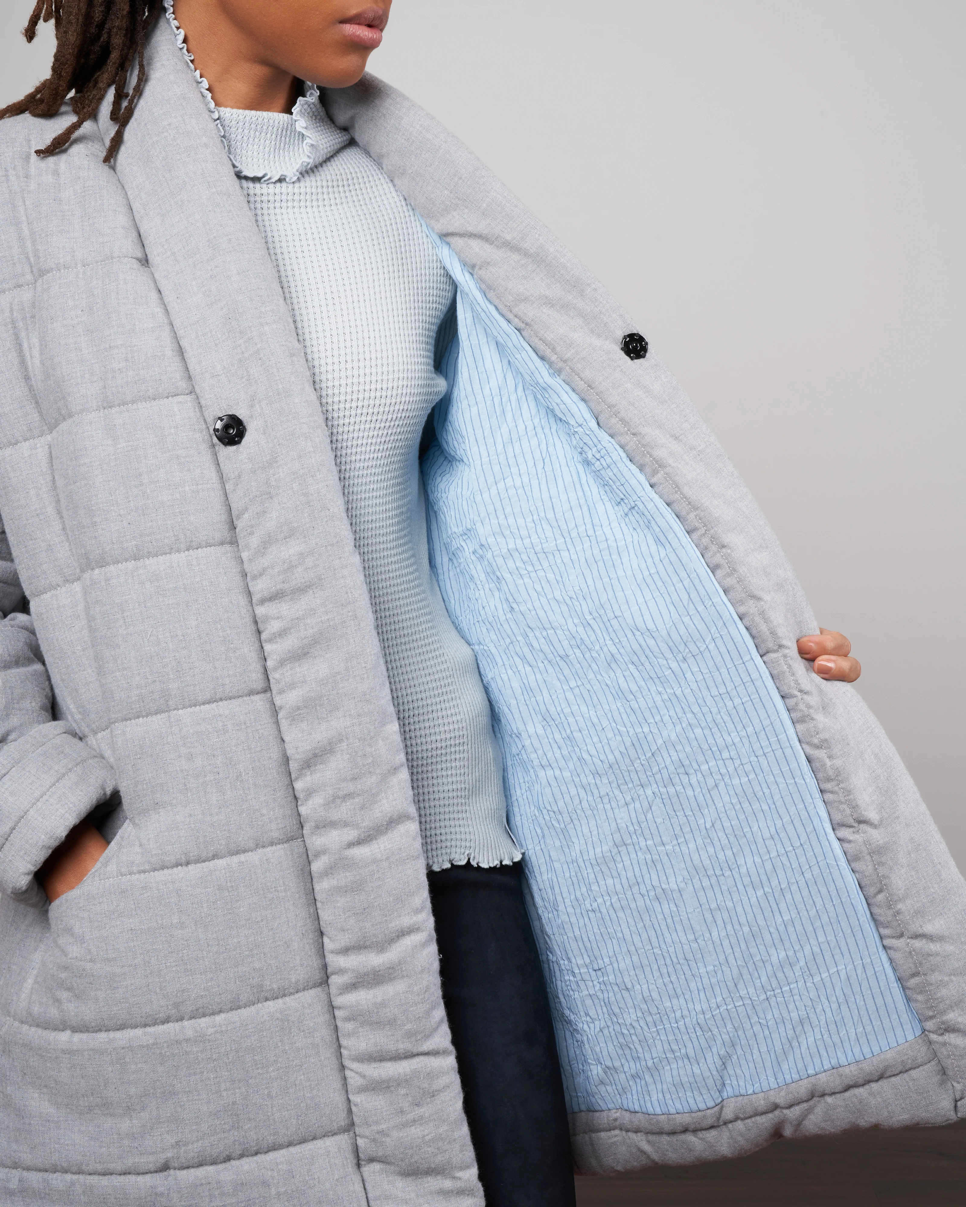 malmo coat - cloud grey - Image 2