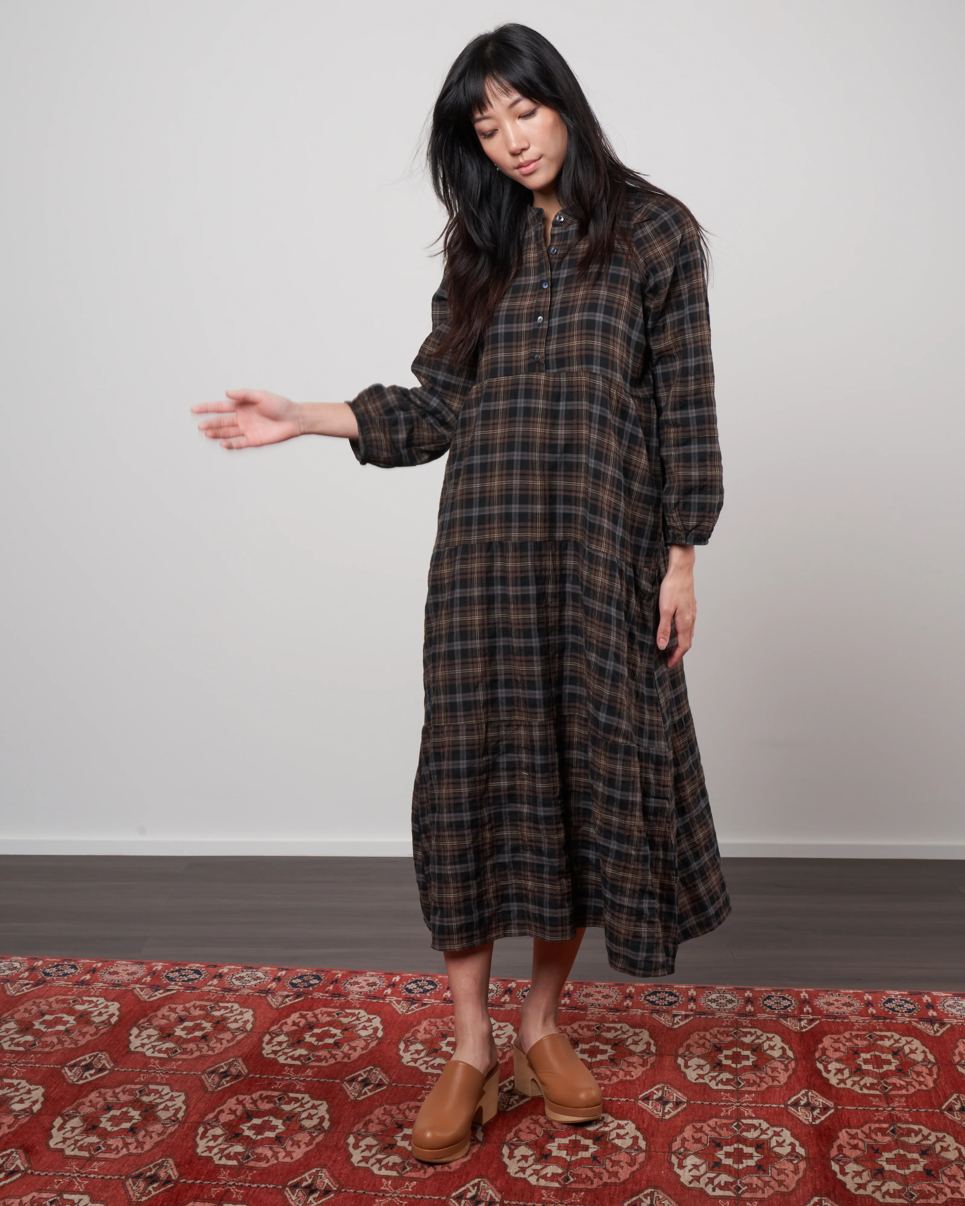 san pancho dress - vintage plaid
