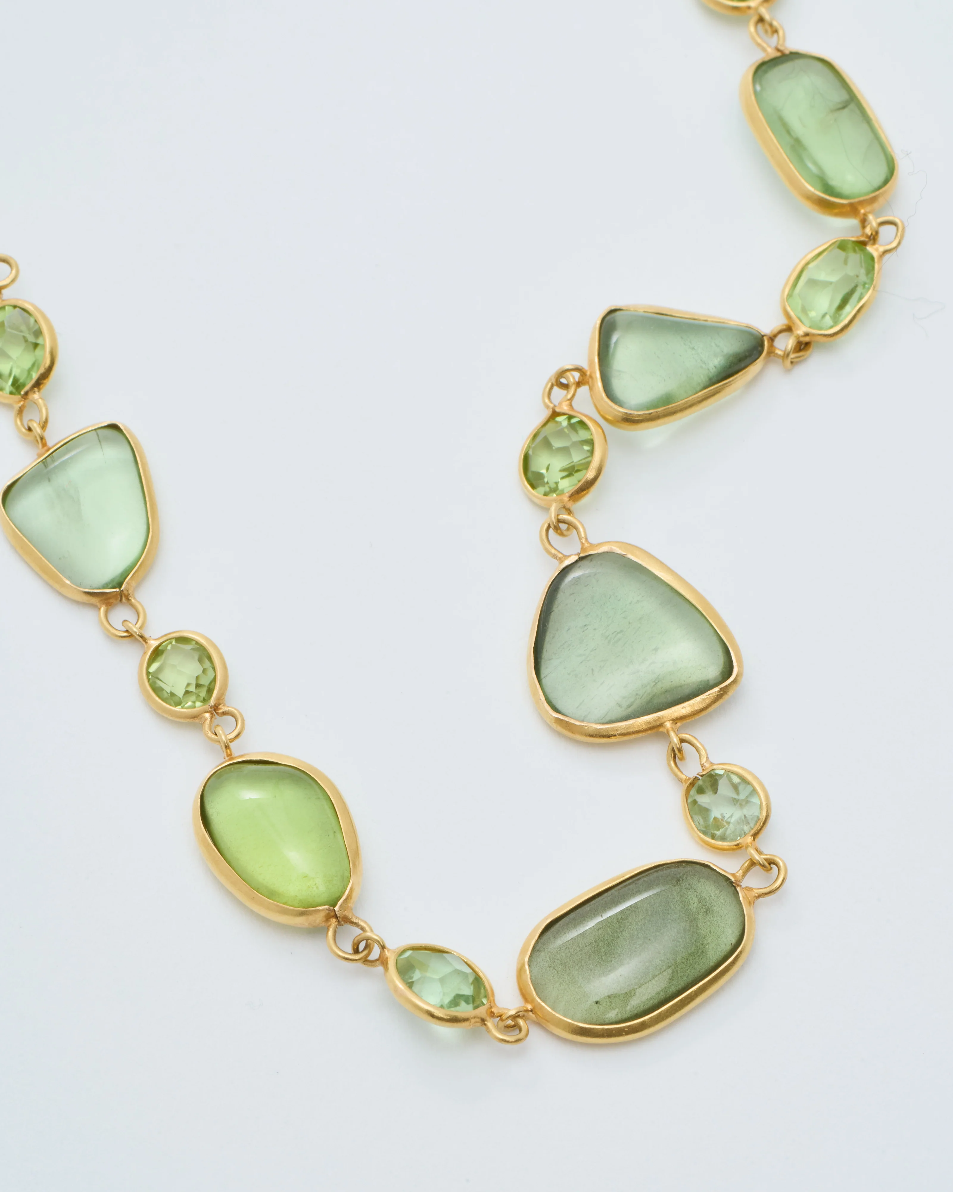 18kt gold pstm myanmar tender full stone necklace - Image 3