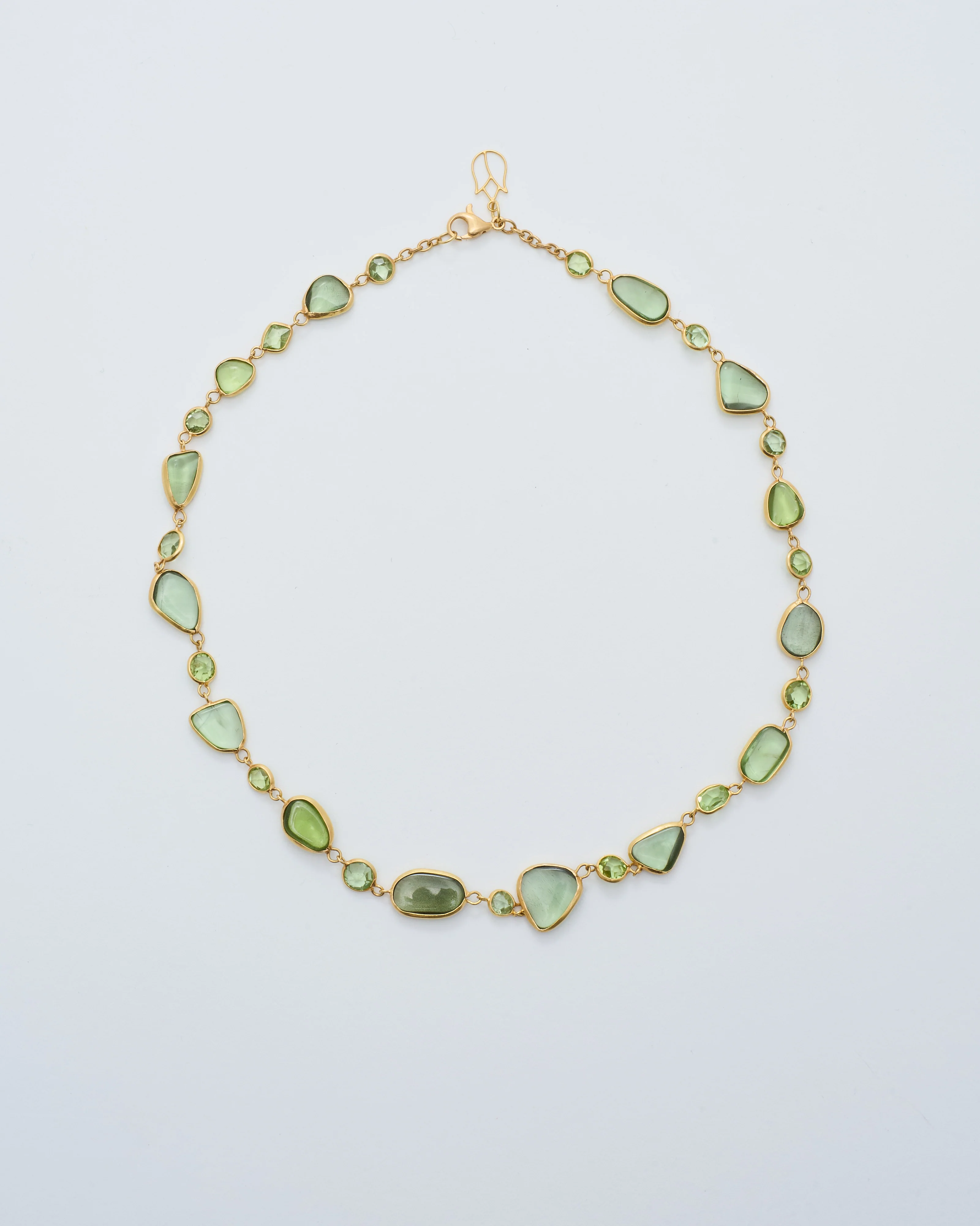 18kt gold pstm myanmar tender full stone necklace - Image 6