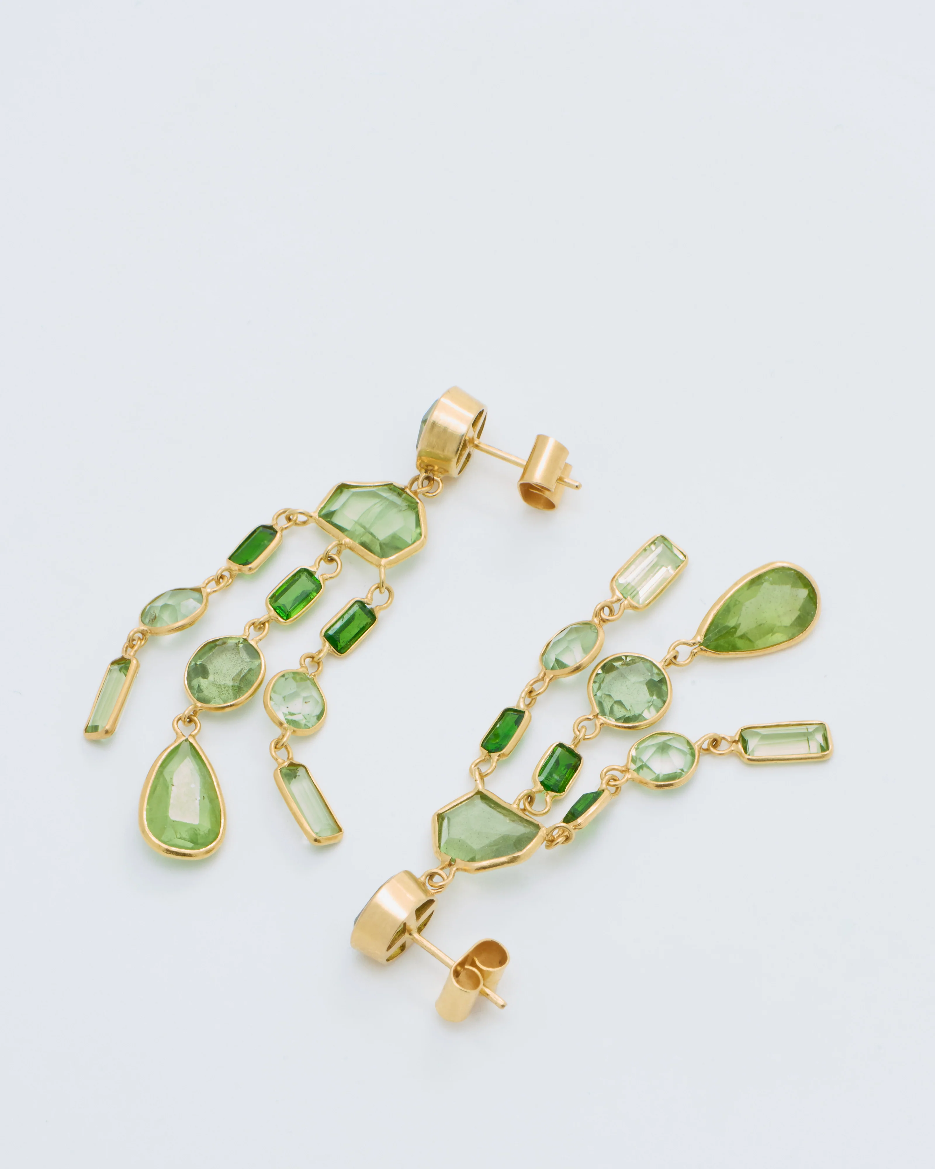 18kt gold pstm myanmar tender large earrings - Image 3
