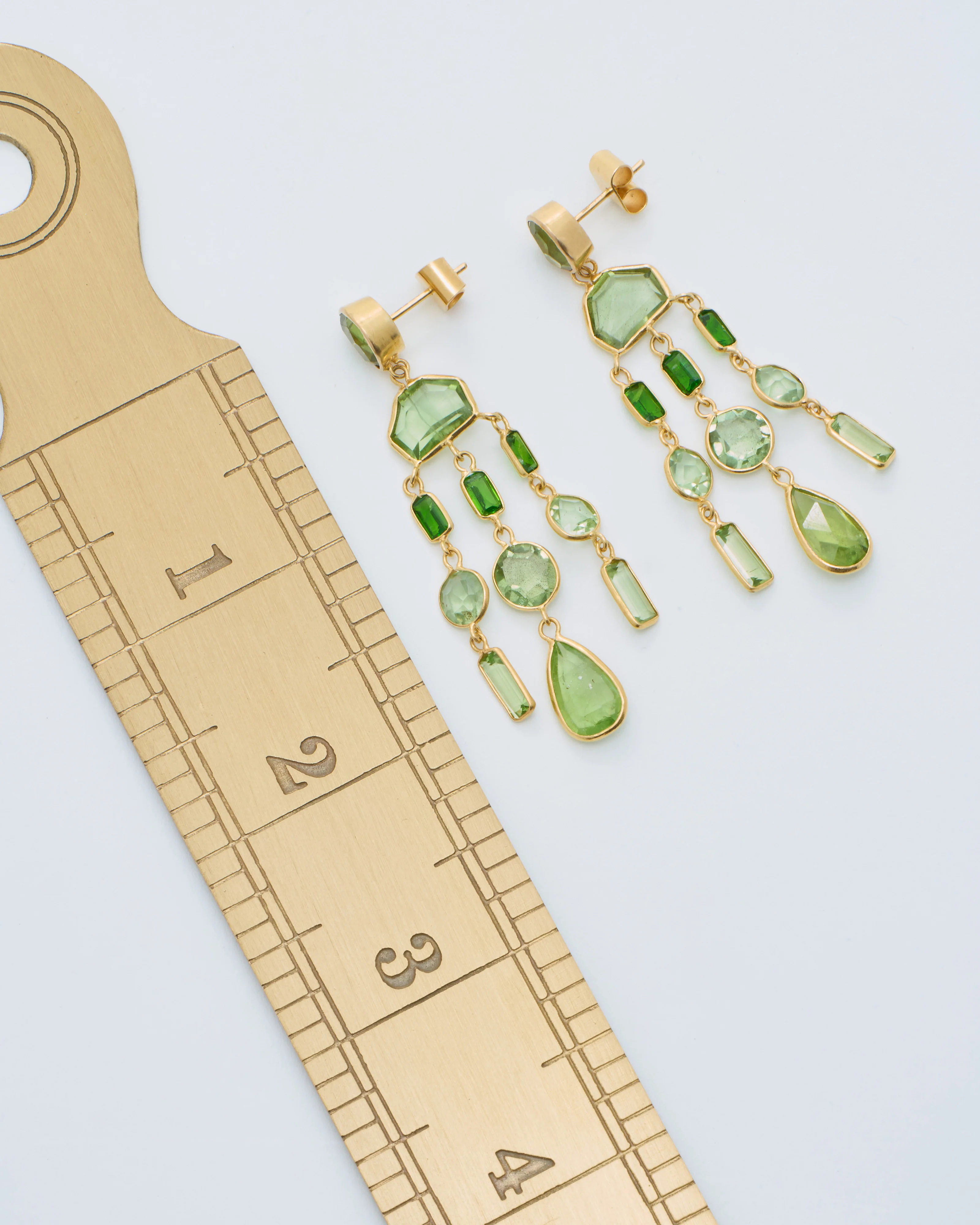18kt gold pstm myanmar tender large earrings - Image 8