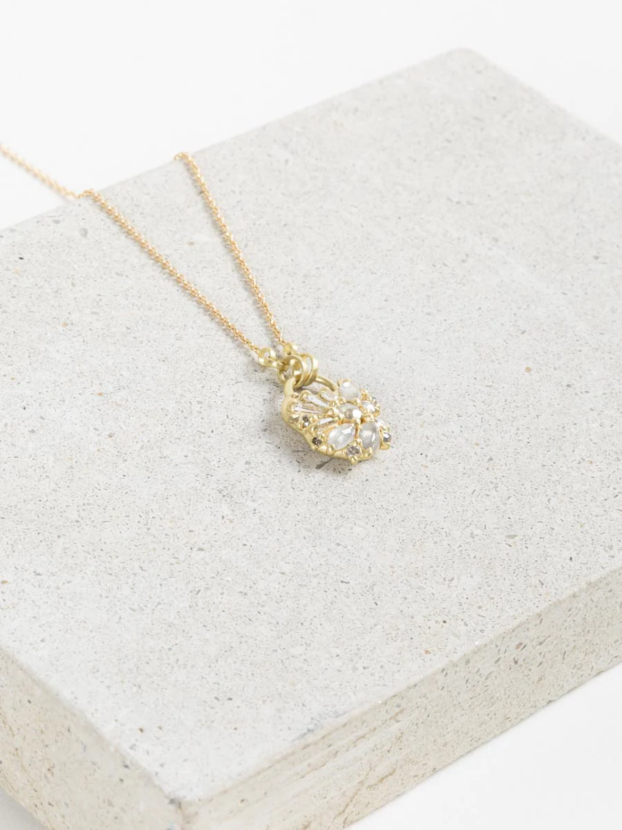 diamond padlock necklace