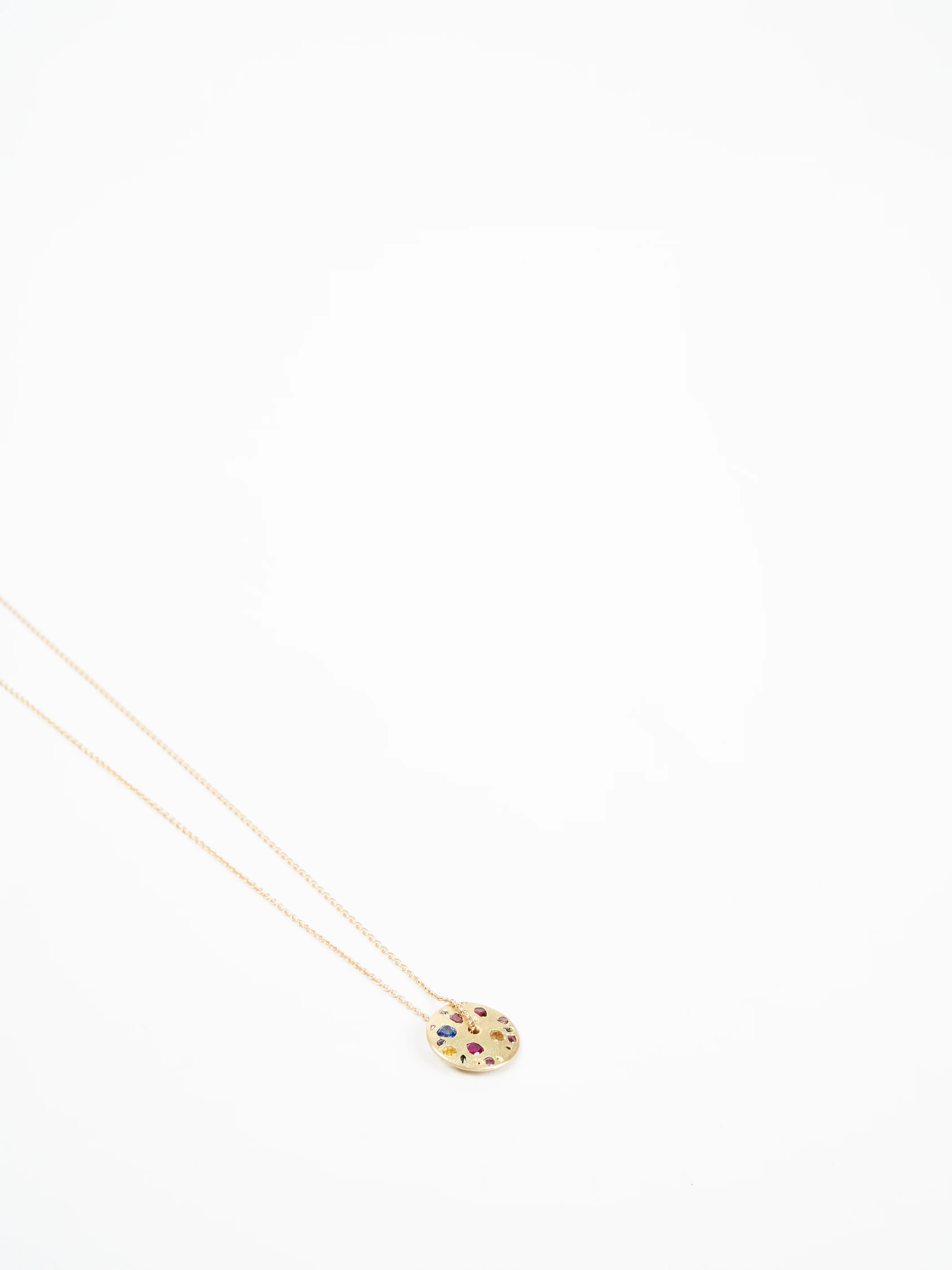 spinning disc necklace - rainbow - Image 4