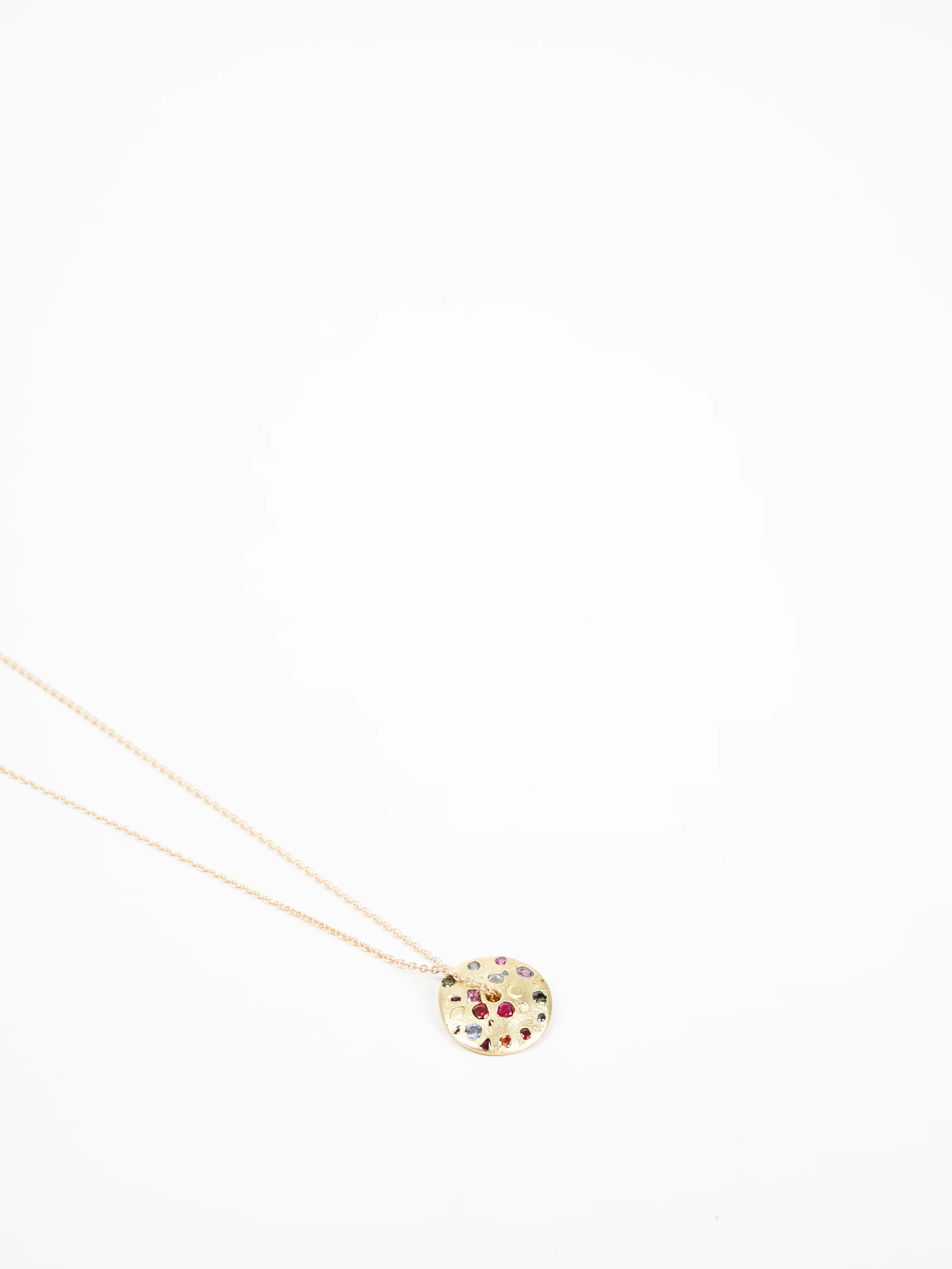 spinning disc necklace - rainbow - Image 5