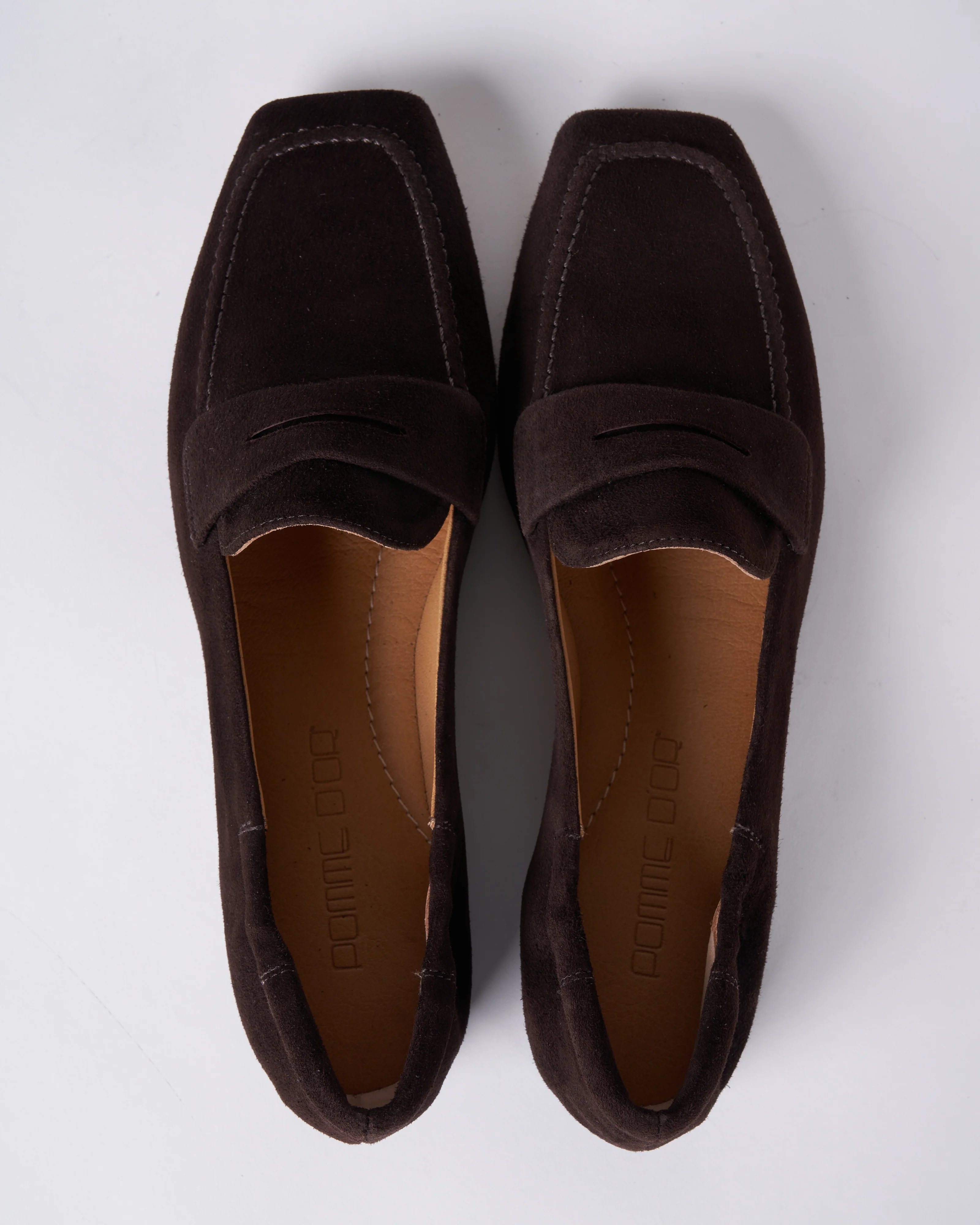 camoscio chocolate - flat loafer - square toe - camoscio chocolate - Image 4