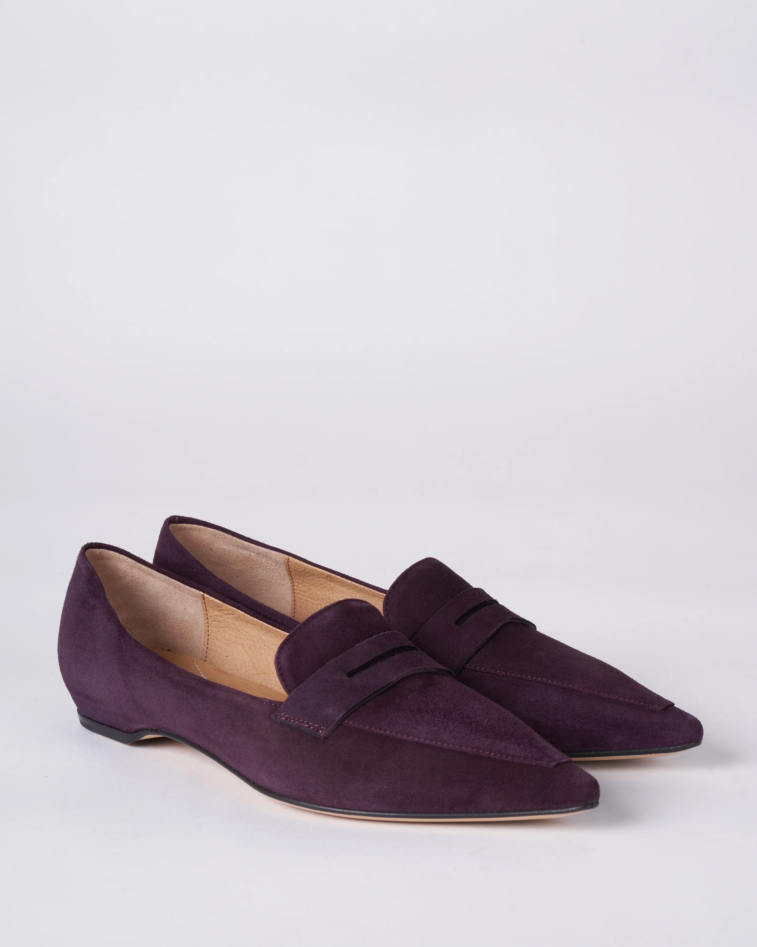 camoscio plum inner wedge loafer - camoscio plum - Image 2