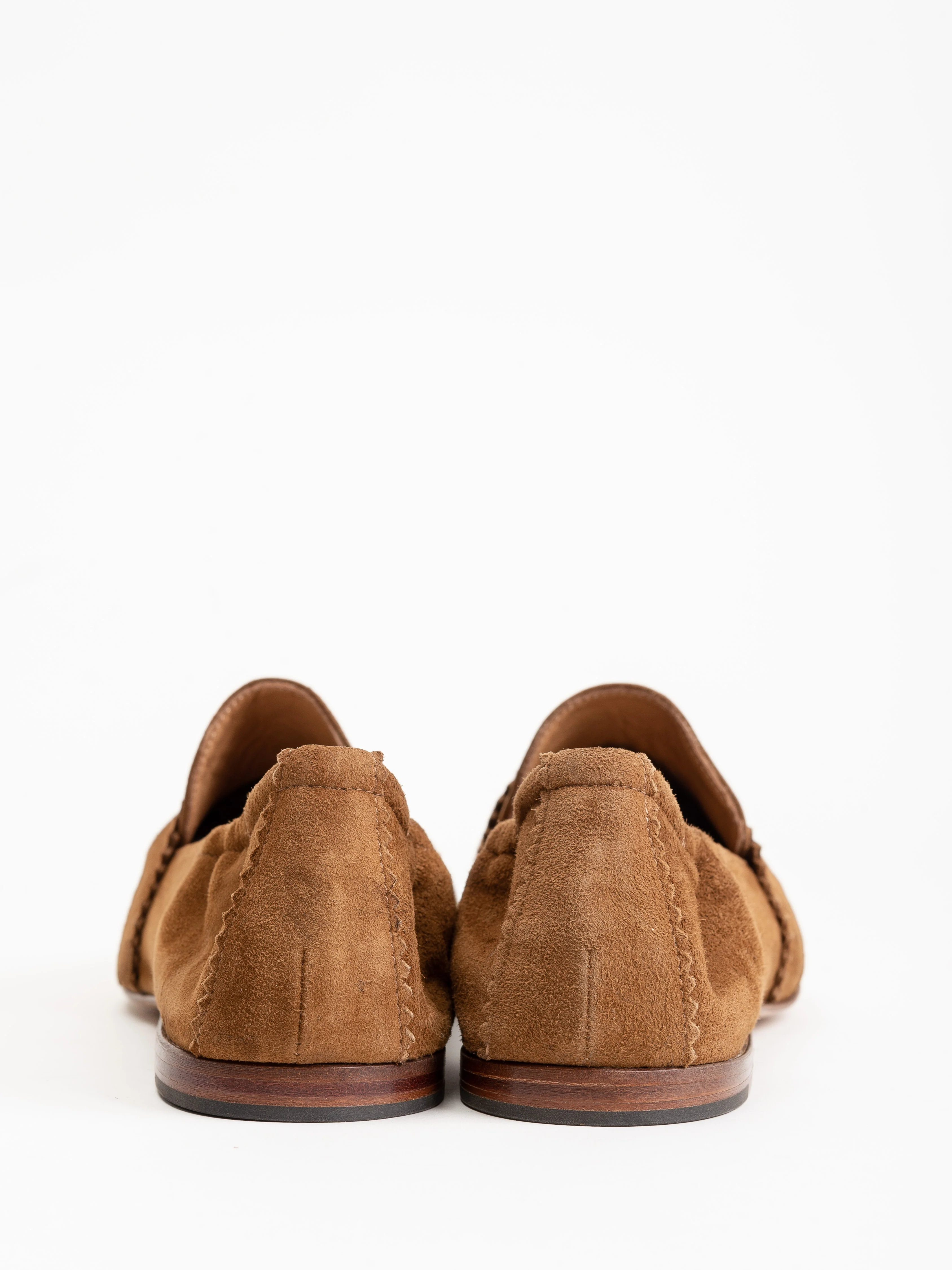flat loafer - caramel suede - Image 4