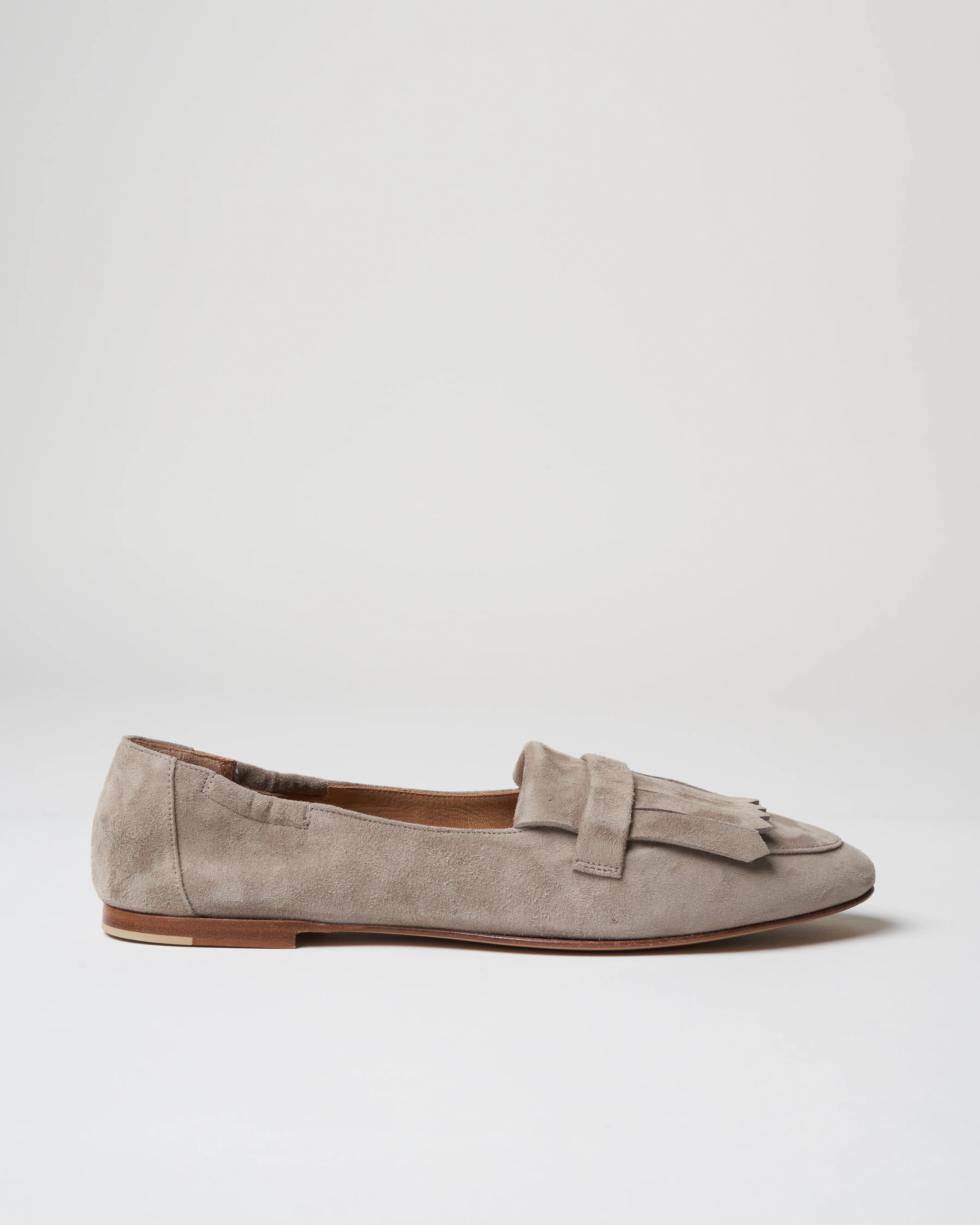 fringe suede loafer - tortora suede - Image 3