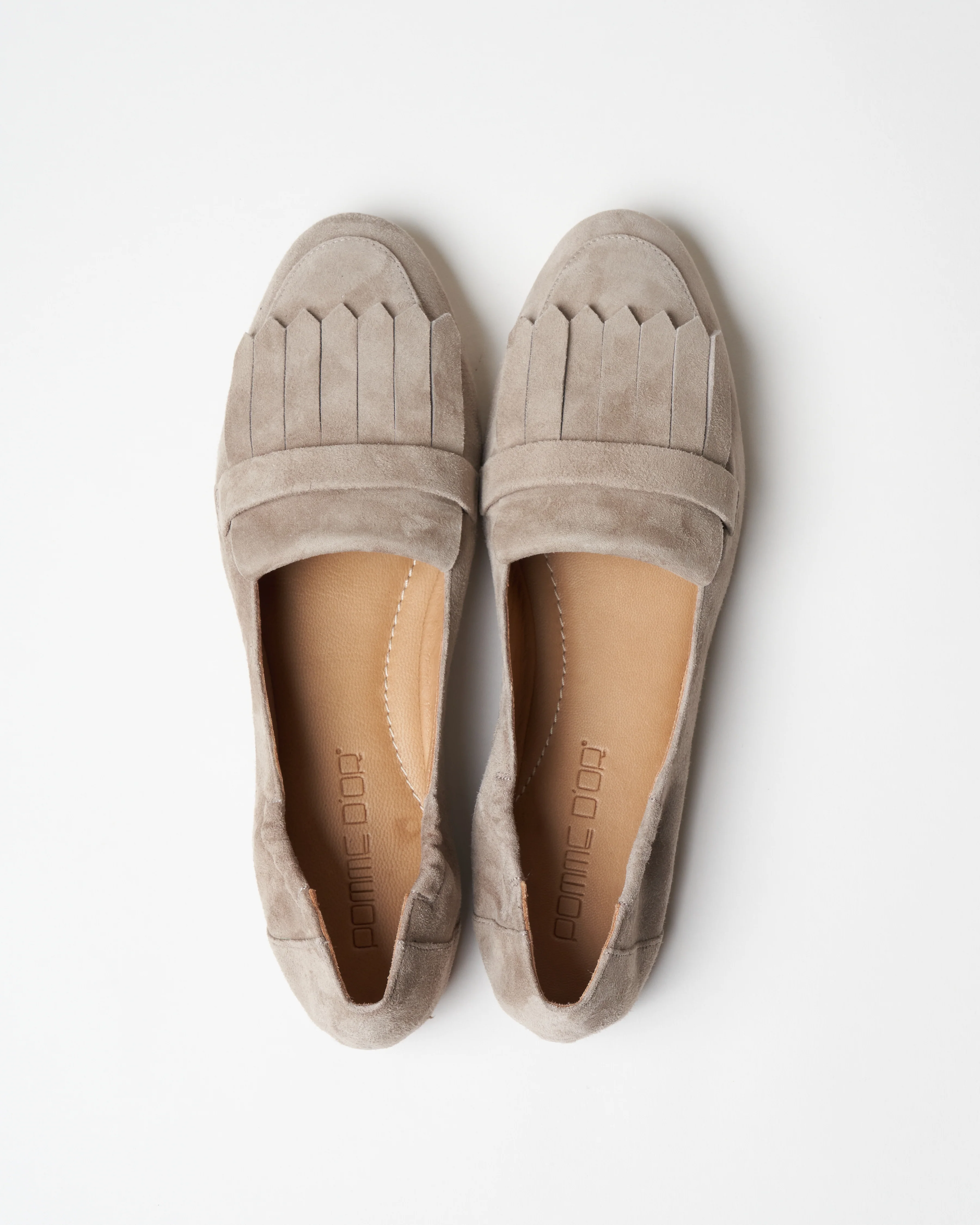 fringe suede loafer - tortora suede - Image 4
