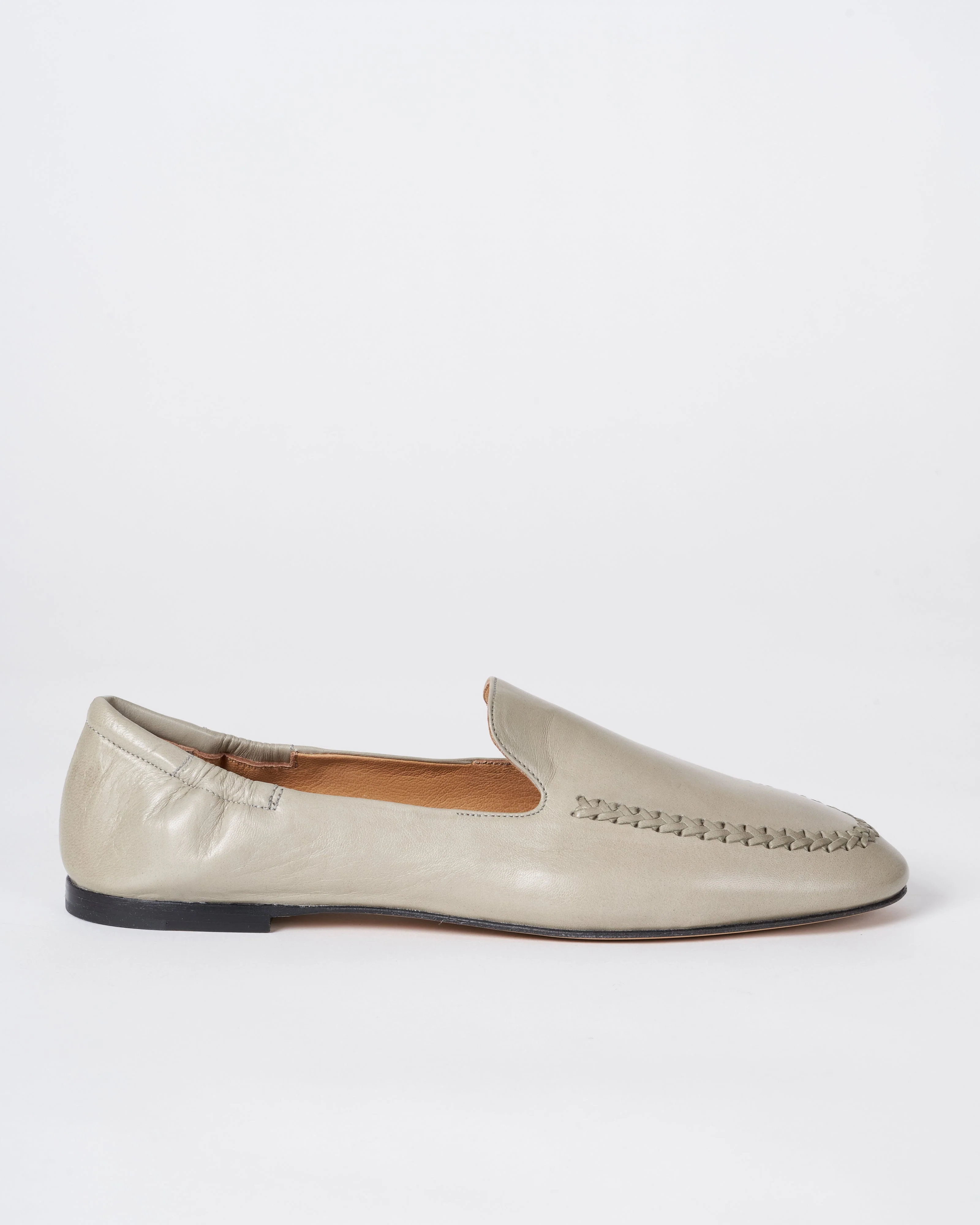 giorgia - glove dusty green flat loafer - Image 2